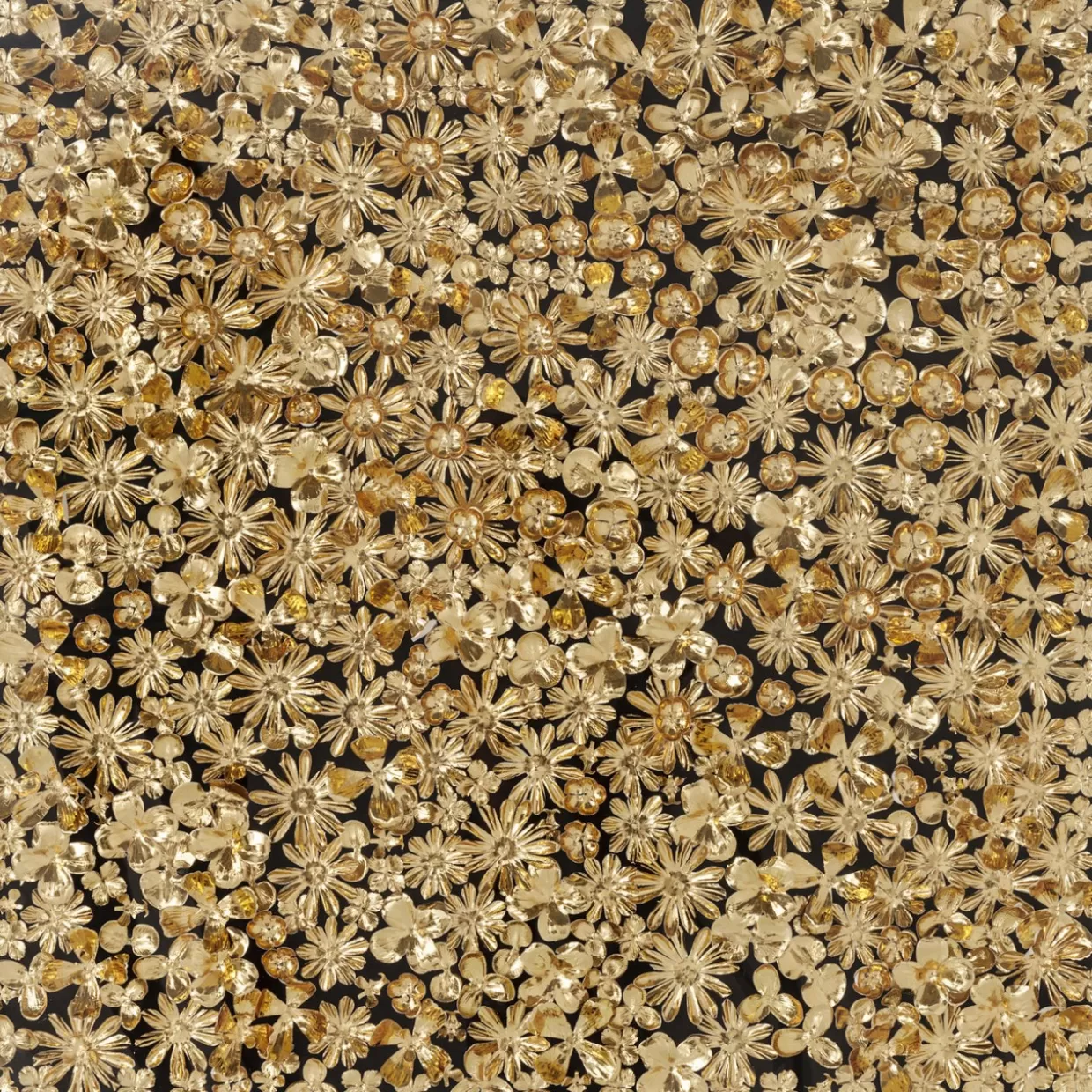 KARE Design Bilder | Deko Rahmen Gold Flower 120X120Cm