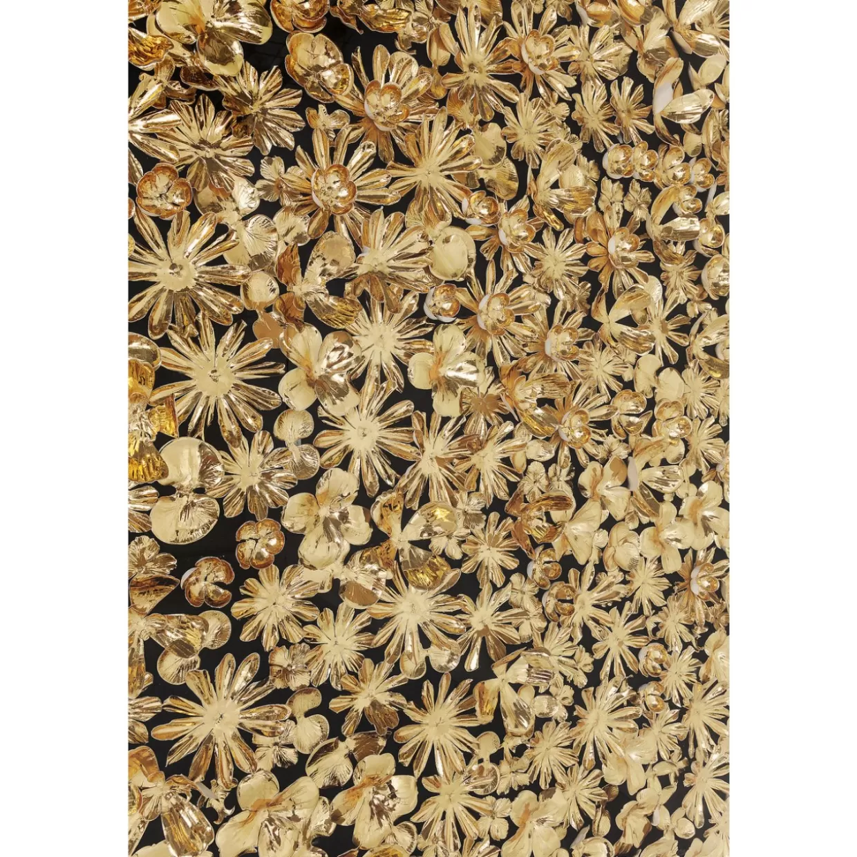 KARE Design Bilder | Deko Rahmen Gold Flower 120X120Cm