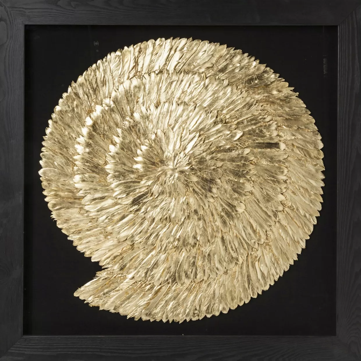 KARE Design Bilder | Deko Rahmen Golden Snail 120X120Cm