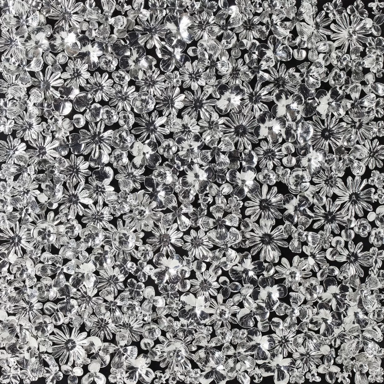 KARE Design Bilder | Deko Rahmen Silver Flower 100X100Cm