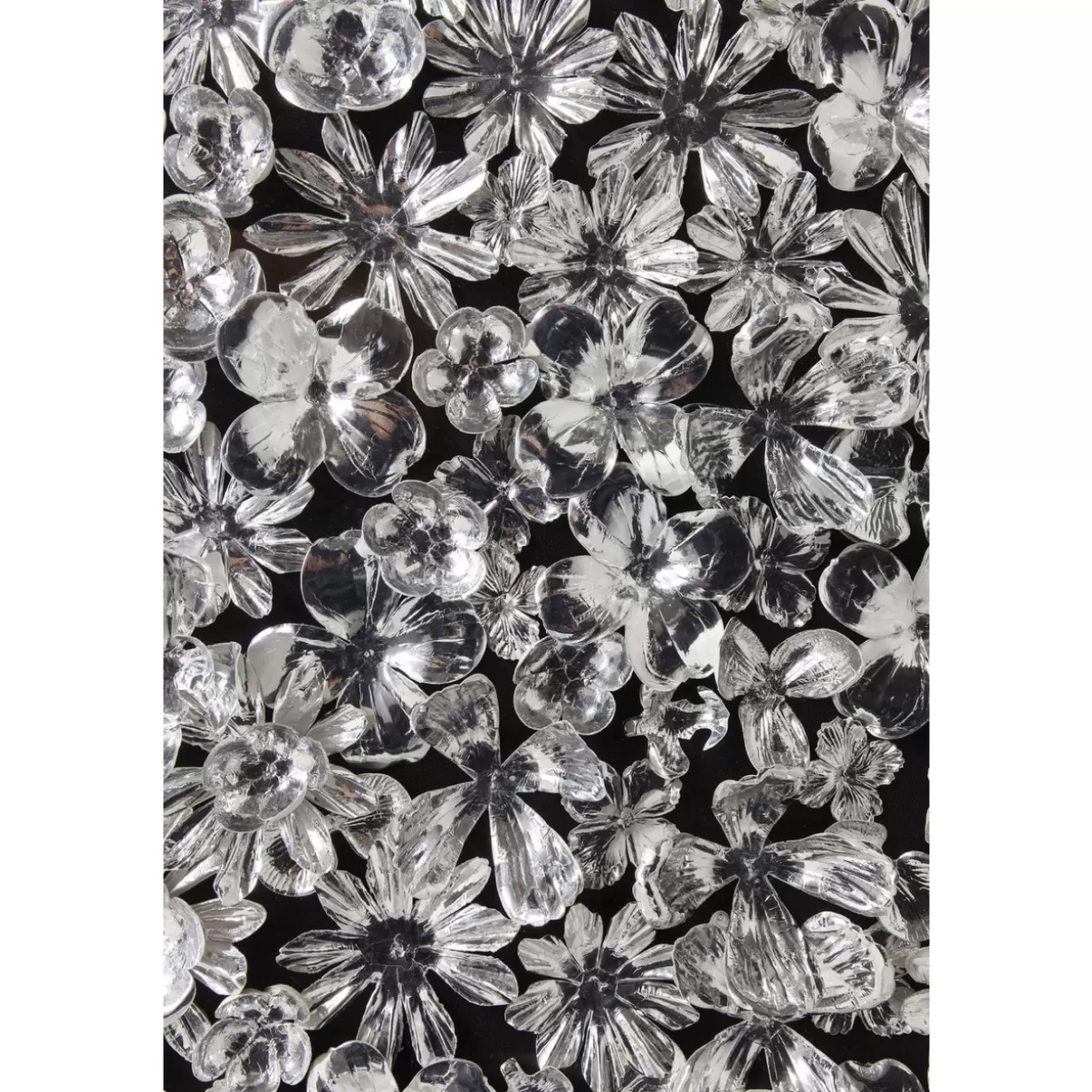 KARE Design Bilder | Deko Rahmen Silver Flower 100X100Cm