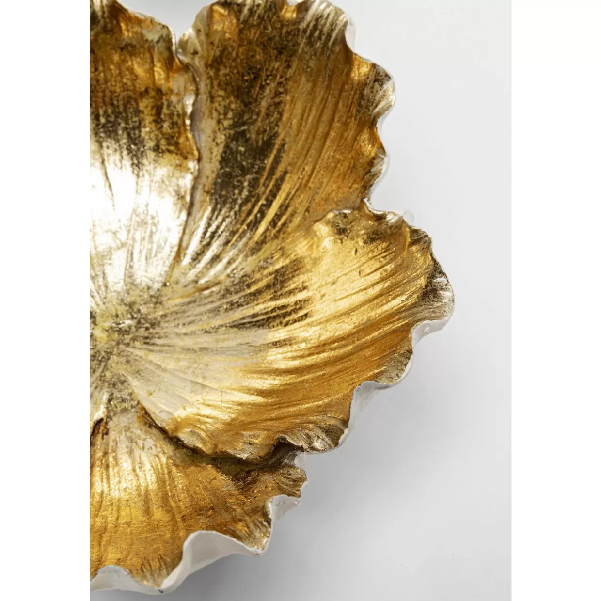 KARE Design Deko & Geschenkartikel | Deko Schale Flower Bloom Creme Gold O20Cm