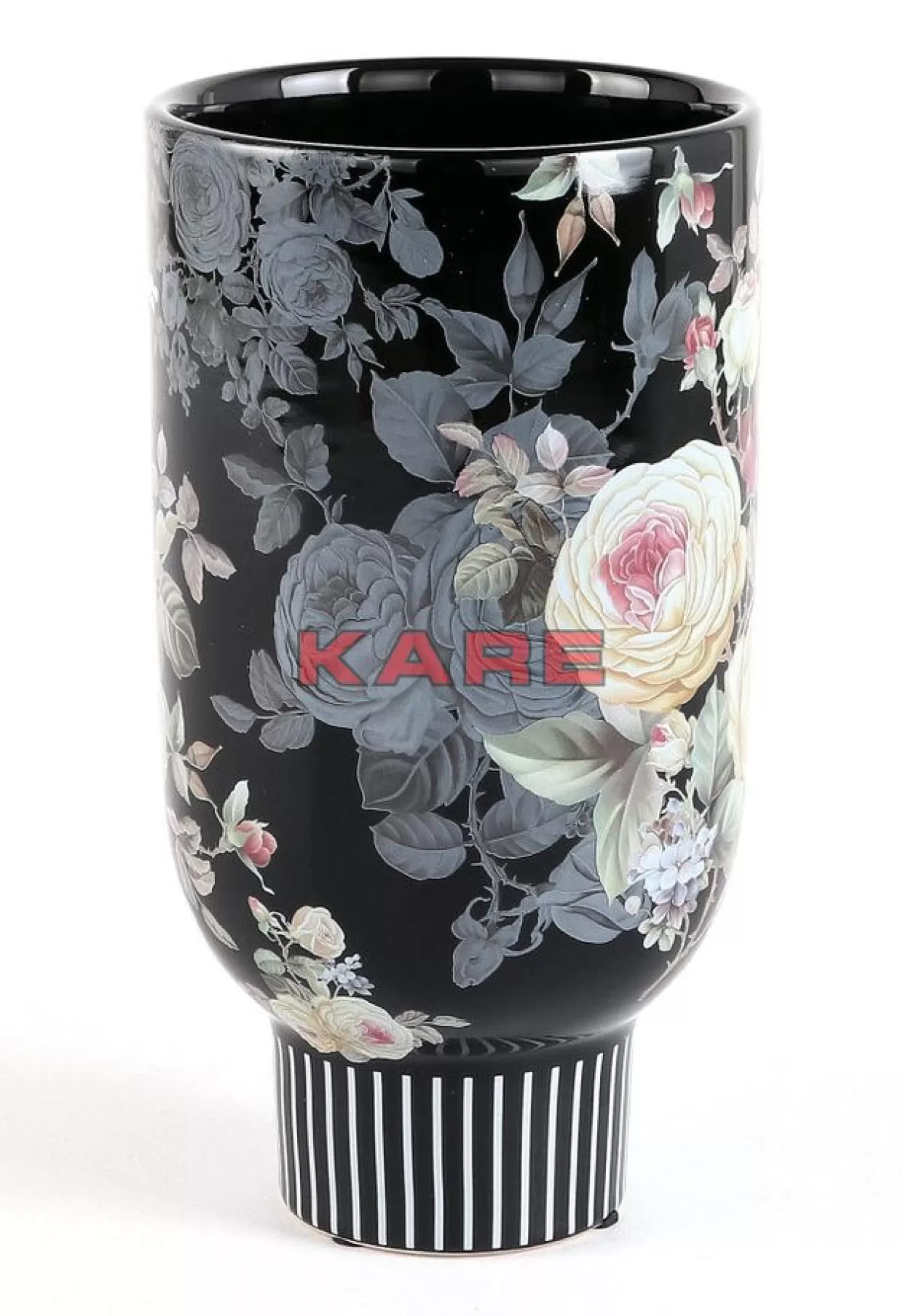KARE Design Vasen | Deko Vase Rose Magic Schwarz 27Cm