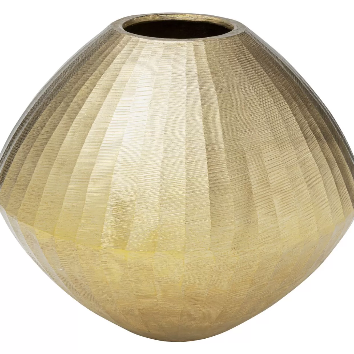 KARE Design Vasen | Deko Vase Sacramento Carving Champagner Gold 30Cm
