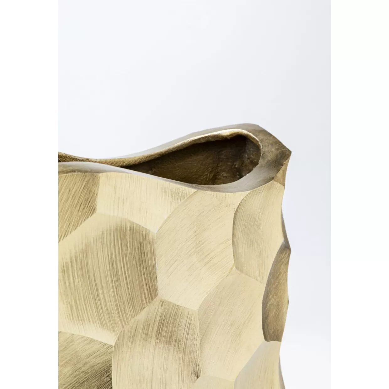 KARE Design Vasen | Deko Vase Sacramento Comb Champagner Gold 59Cm