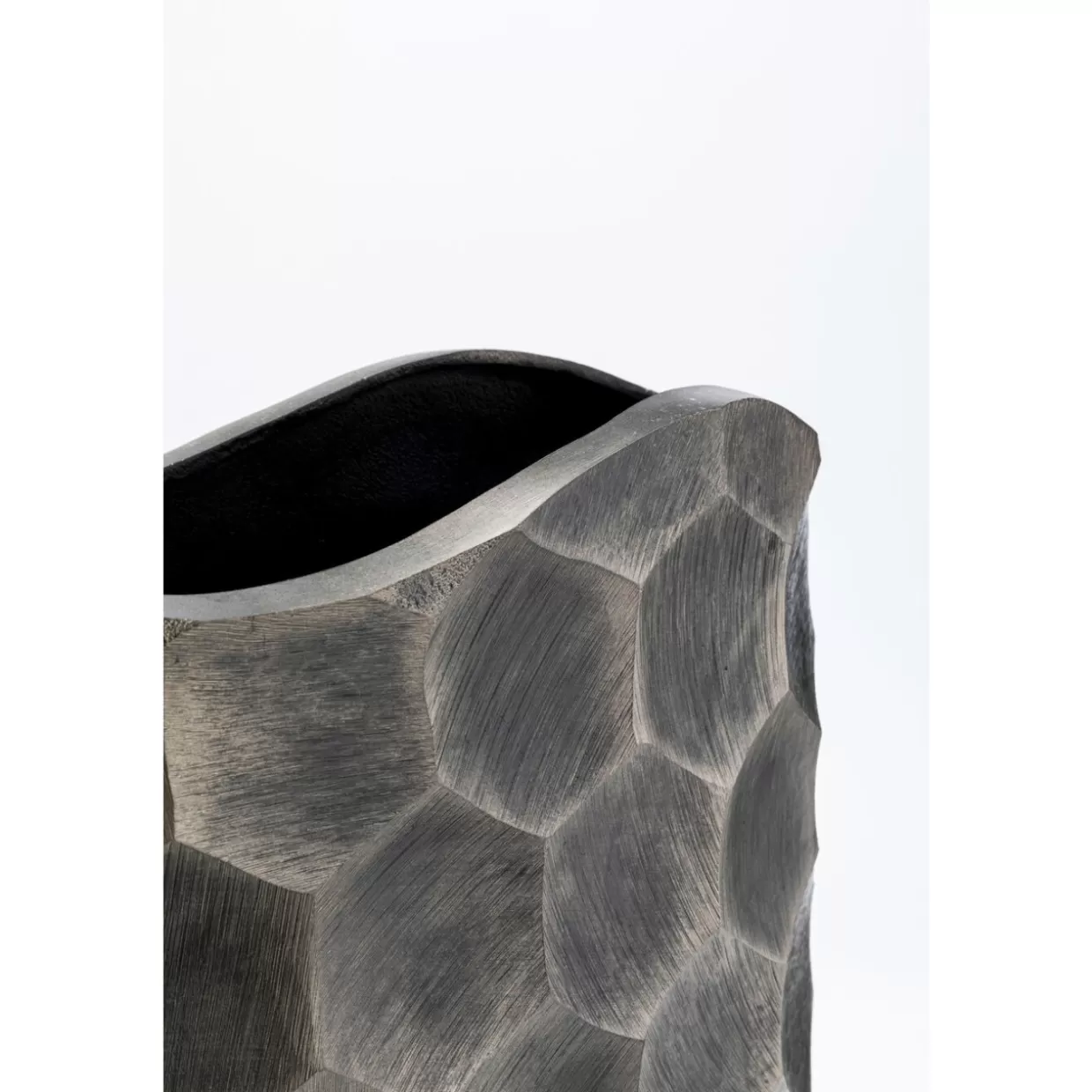 KARE Design Vasen | Deko Vase Sacramento Comb Silber Antik 59Cm
