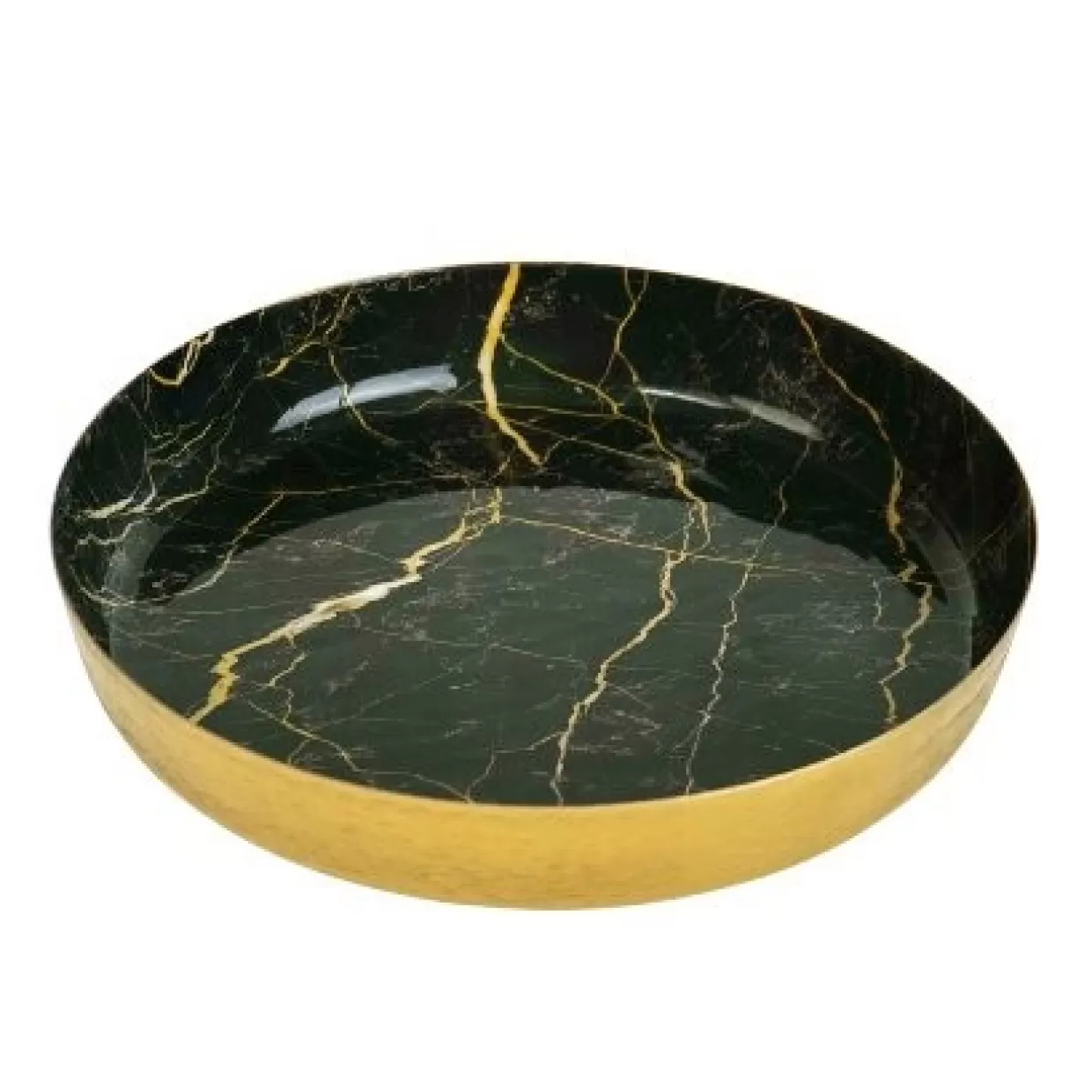 KARE Design Geschirr & Tischaccessoires | Dekoschale Marmoroptik,Eisen