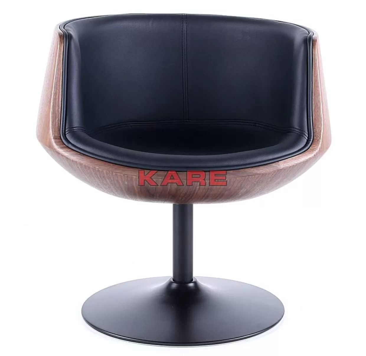 KARE Design Stühle | Drehstuhl Club Walnut