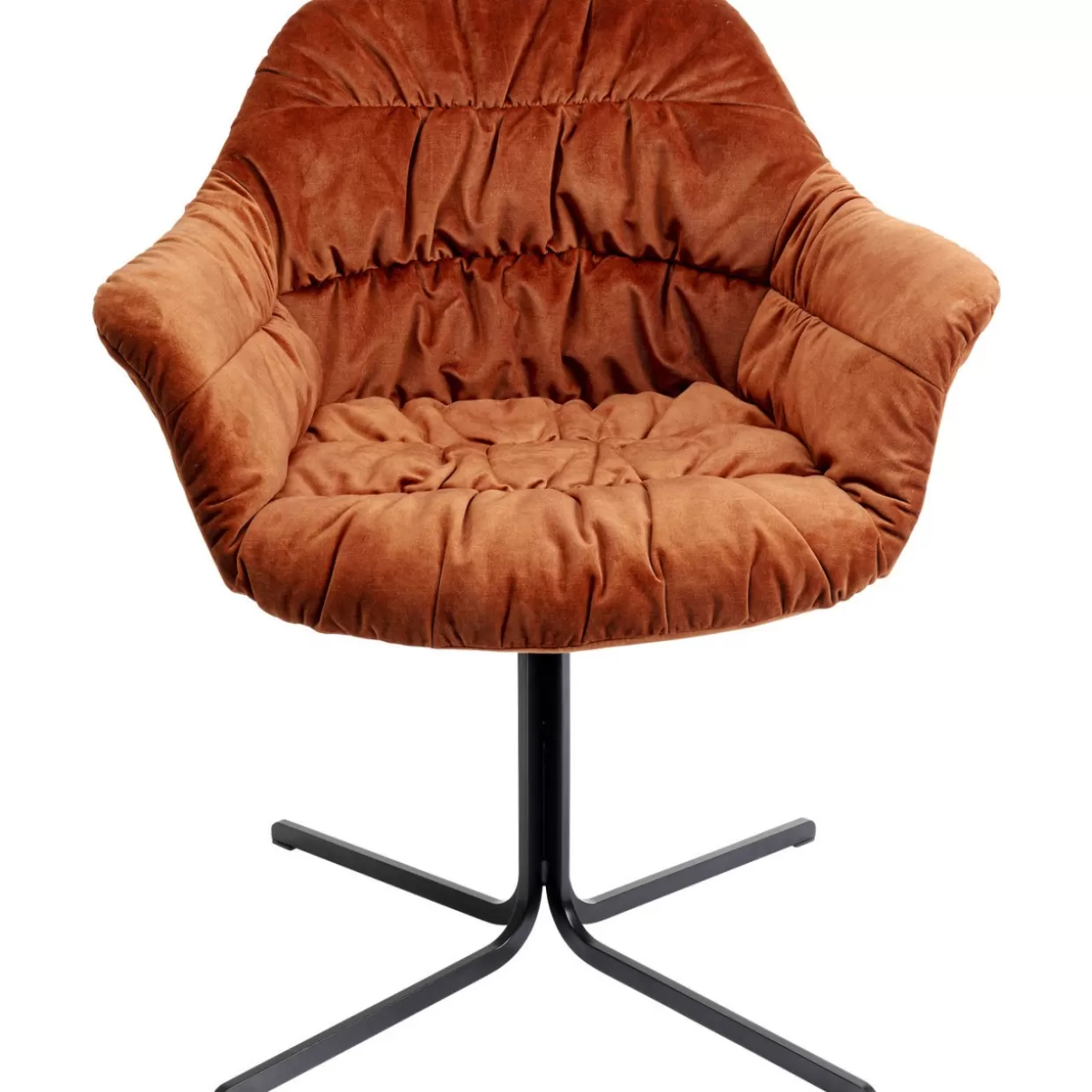 KARE Design Stühle | Drehstuhl Colmar Rostrot