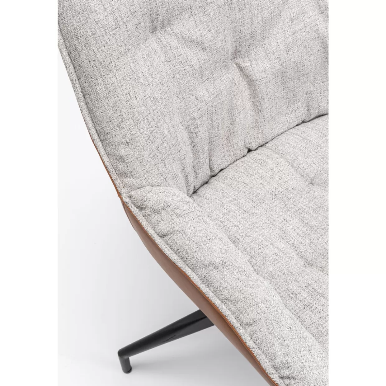 KARE Design Stühle | Drehstuhl Lori Grau Braun
