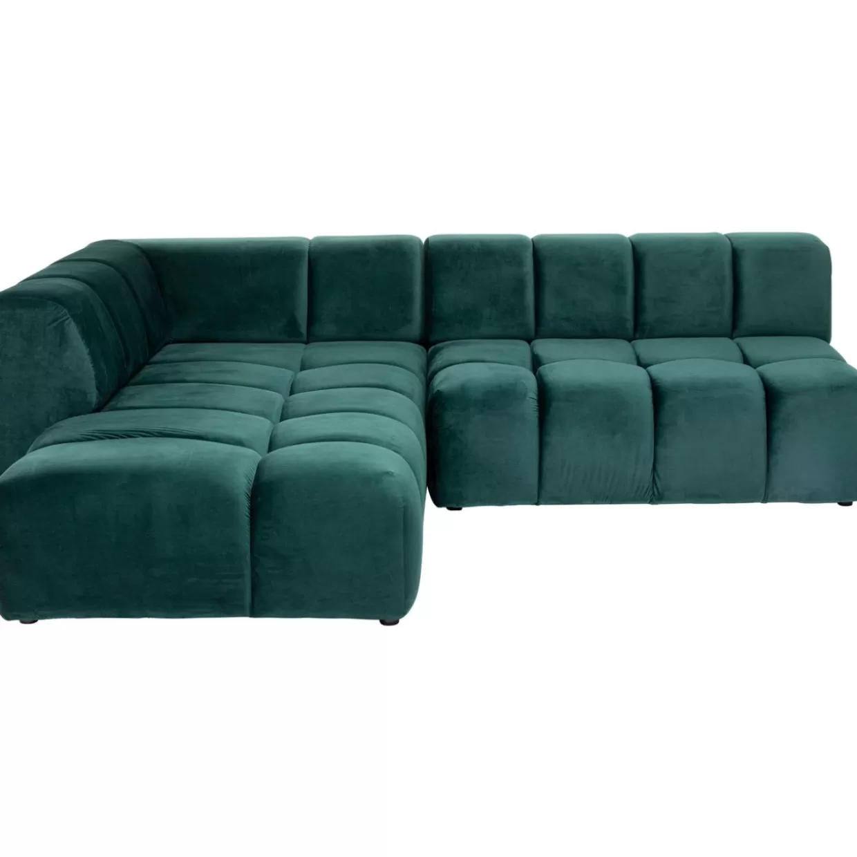 KARE Design Sofas & Couches | Ecksofa Belami Velvet Dunkelgrun Links 265Cm