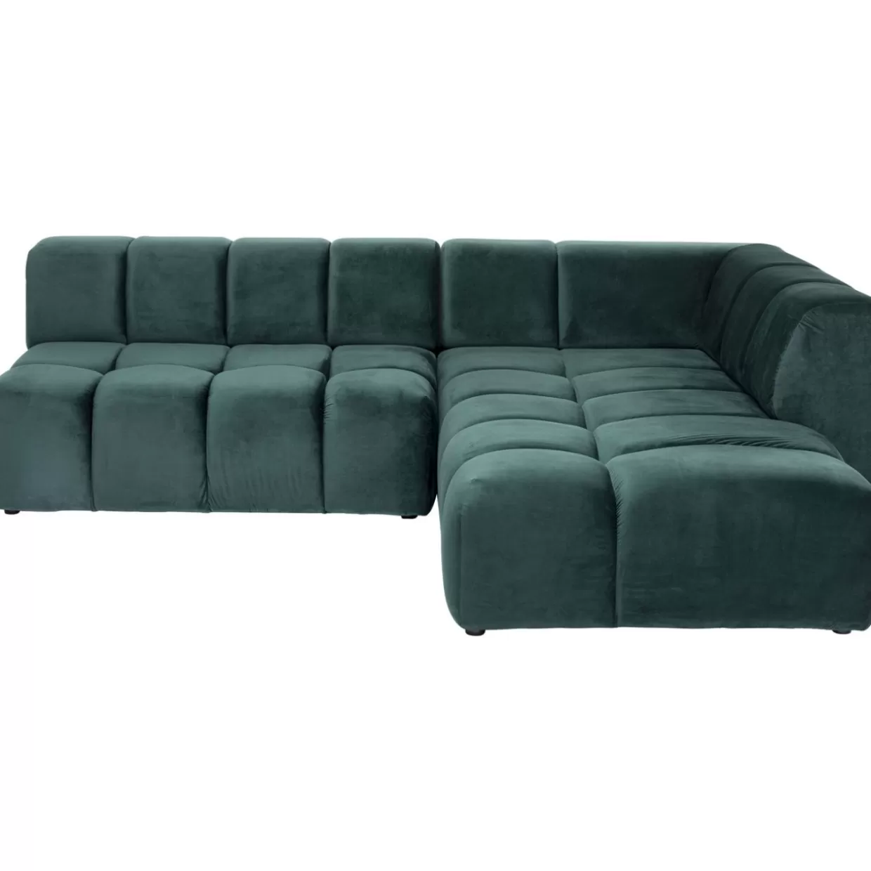 KARE Design Sofas & Couches | Ecksofa Belami Velvet Dunkelgrun Rechts 265Cm