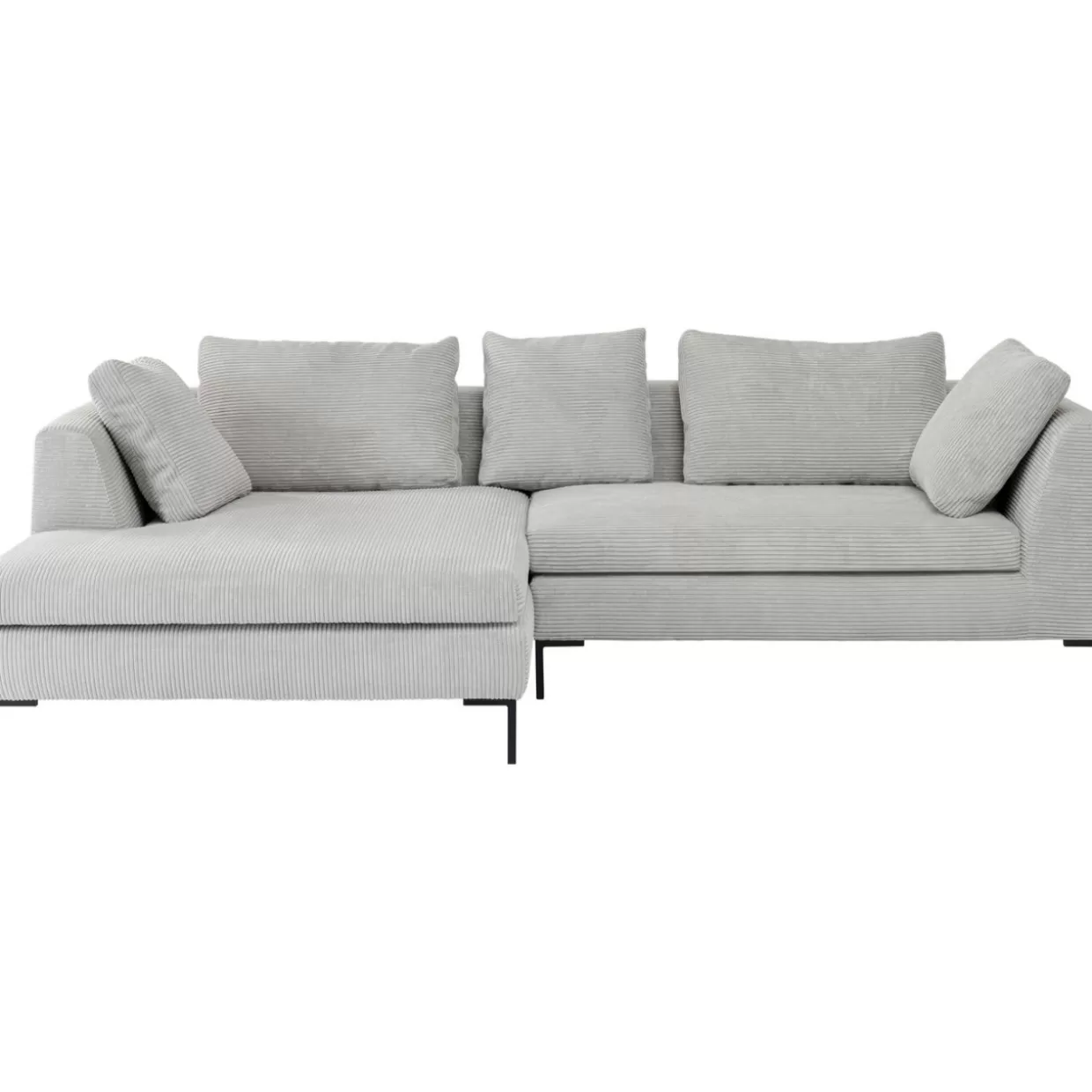 KARE Design Sofas & Couches | Ecksofa Gianni Cord Grau Links