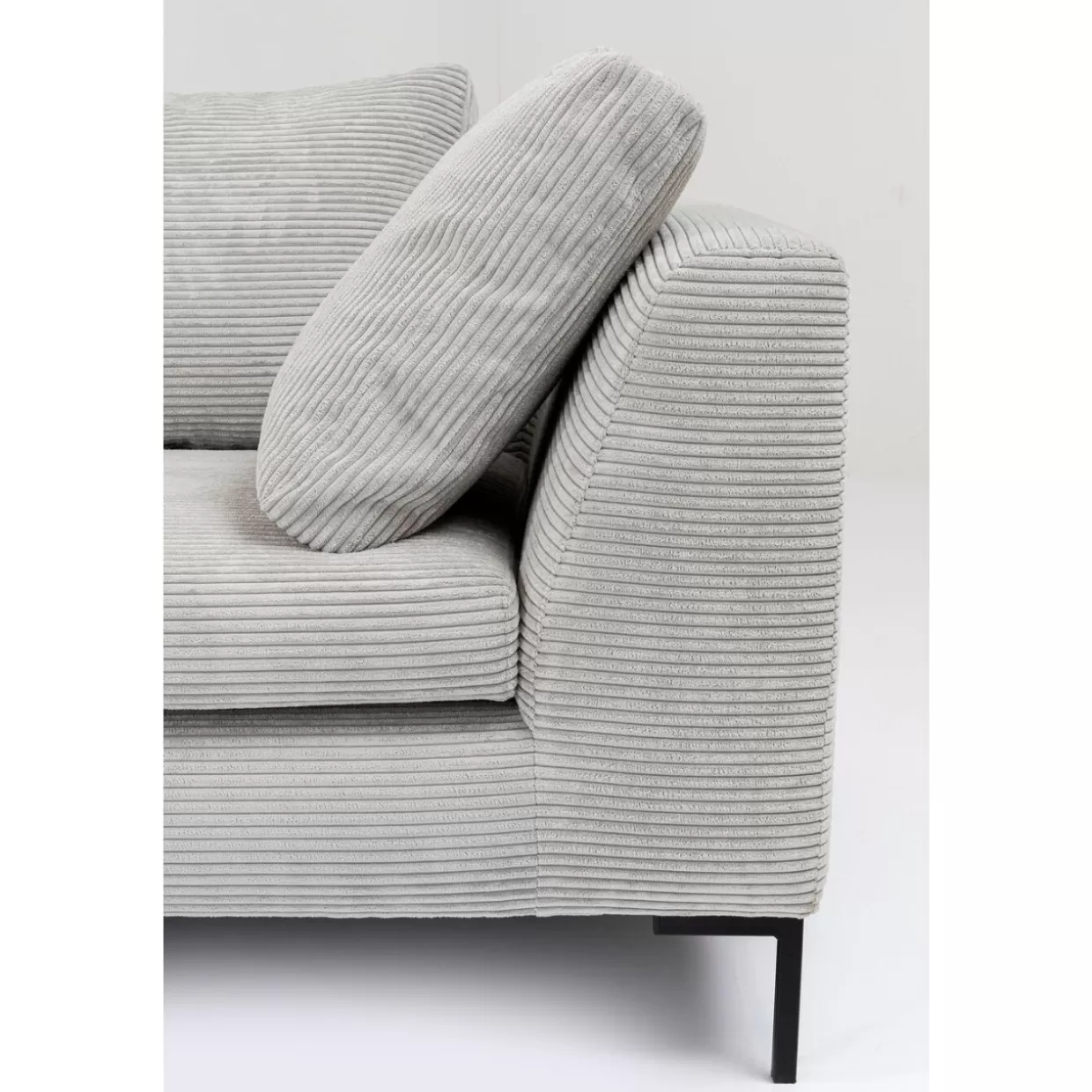 KARE Design Sofas & Couches | Ecksofa Gianni Cord Grau Links