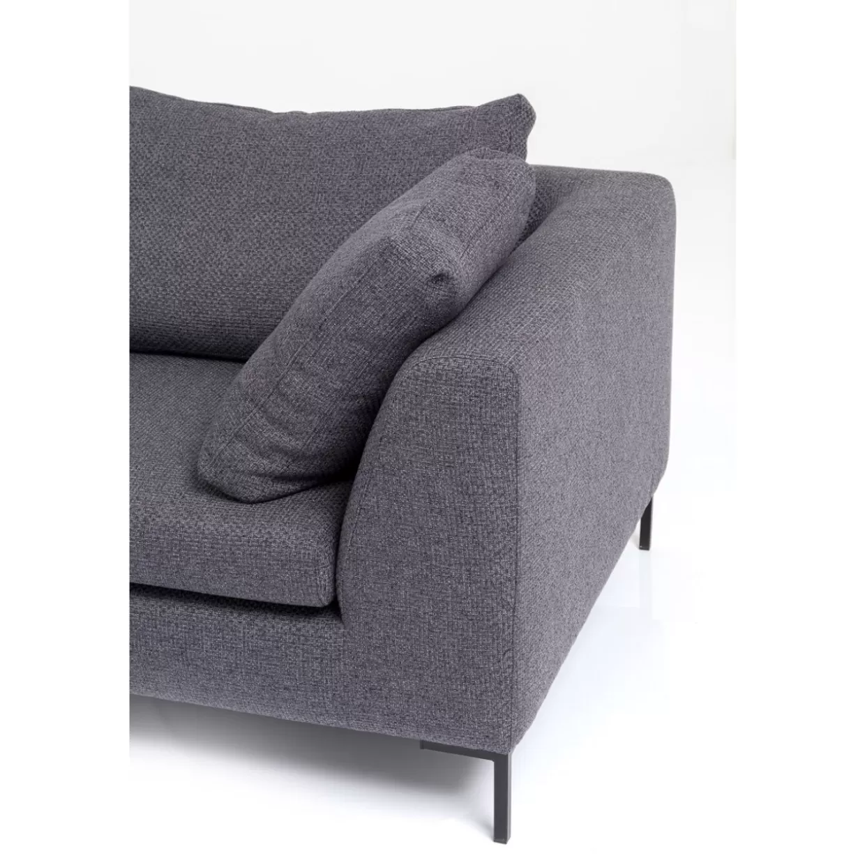 KARE Design Sofas & Couches | Ecksofa Gianni Dolce Dunkelgrau Links