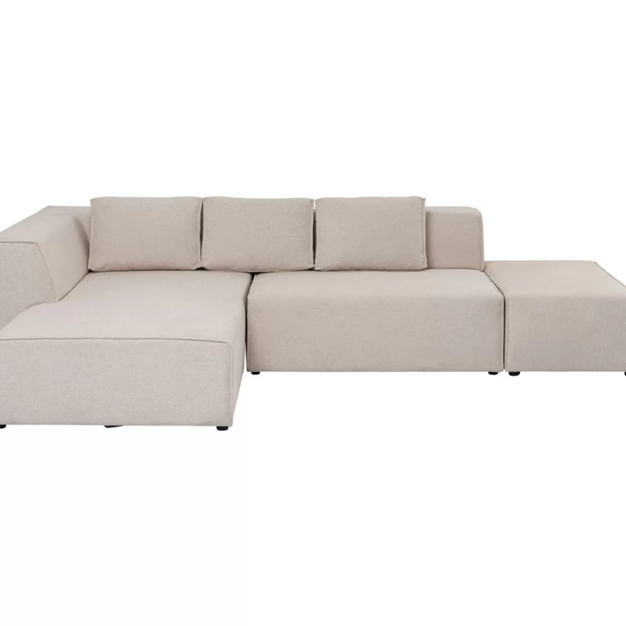 KARE Design Sofas & Couches | Ecksofa Infinity Ottomane Creme Links