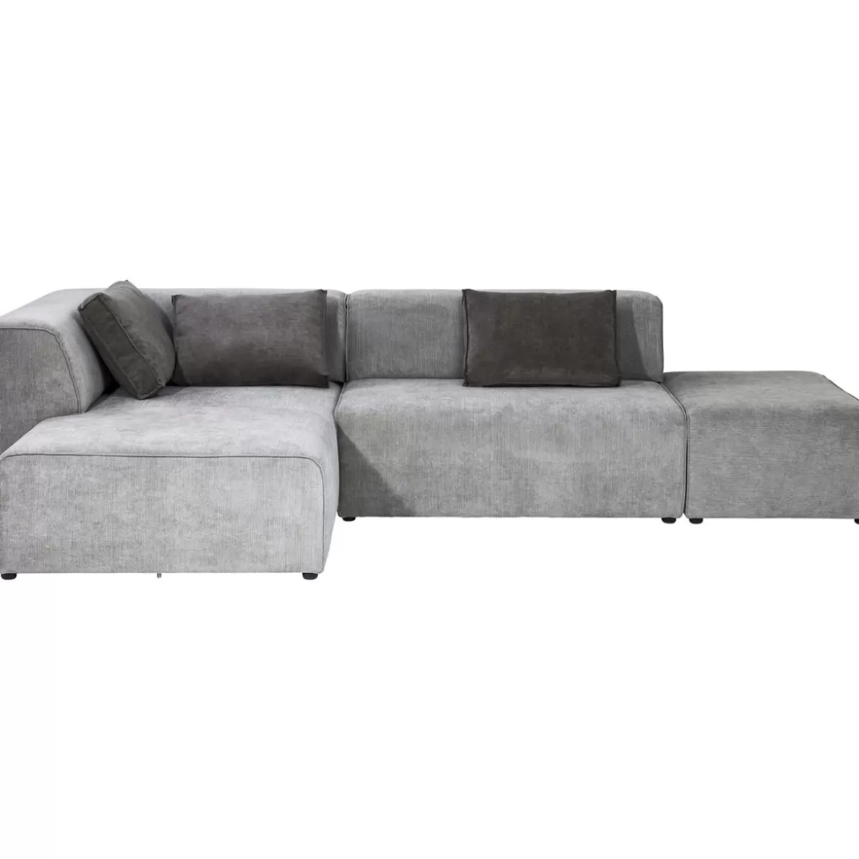 KARE Design Sofas & Couches | Ecksofa Infinity Ottomane Grau Links