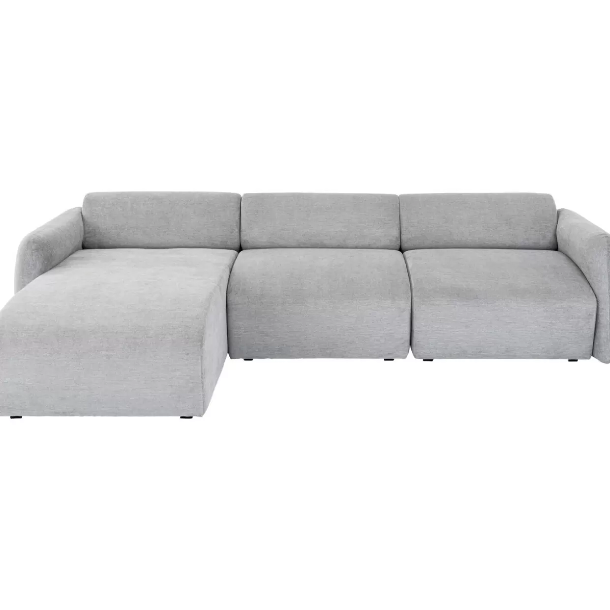 KARE Design Sofas & Couches | Ecksofa Lucca Grau Links 255Cm