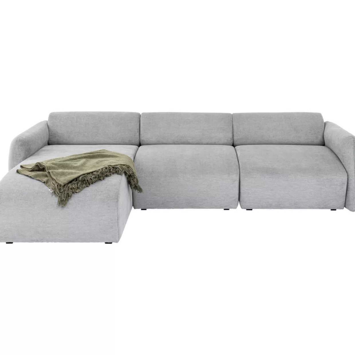 KARE Design Sofas & Couches | Ecksofa Lucca Grau Links 255Cm