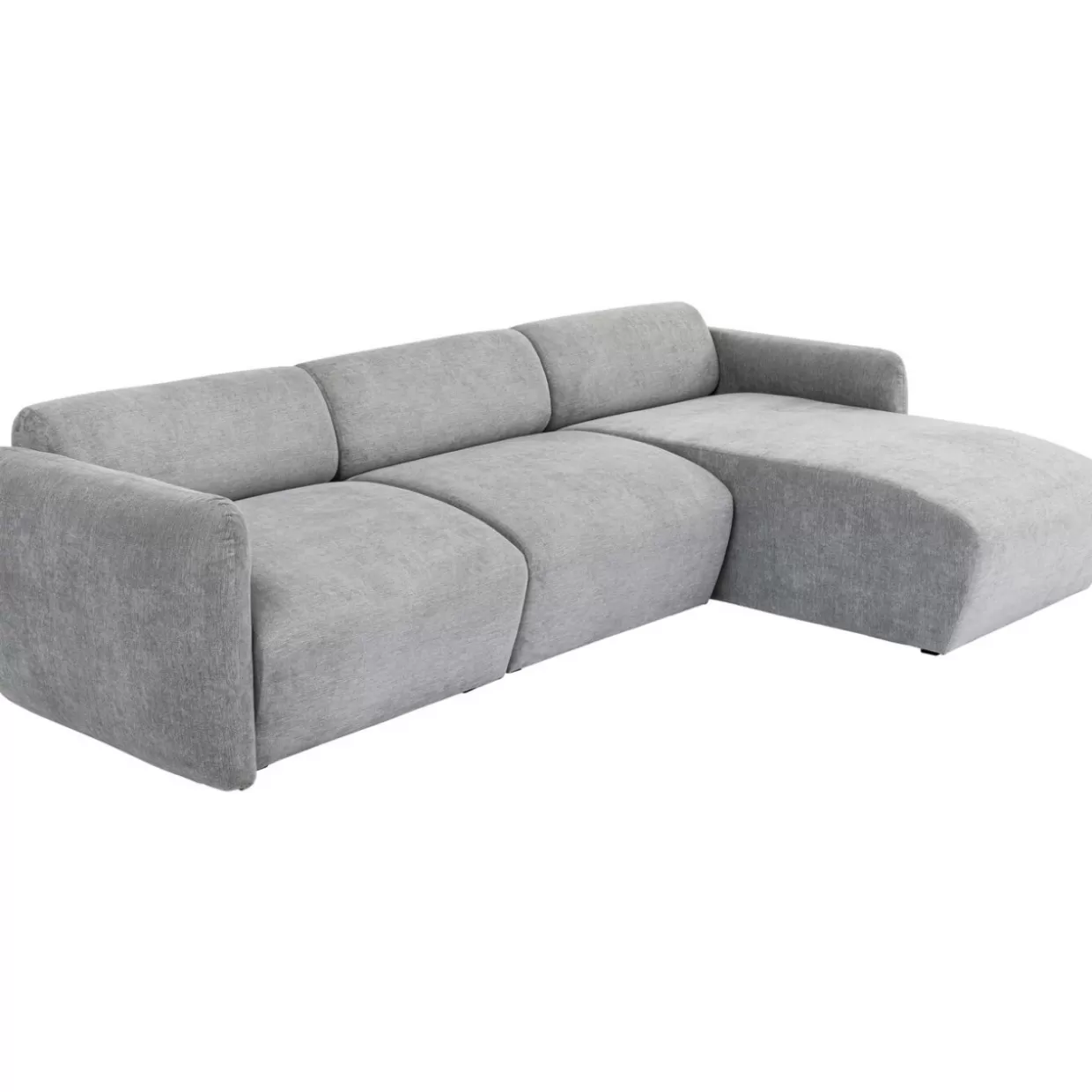 KARE Design Sofas & Couches | Ecksofa Lucca Grau Rechts 255Cm