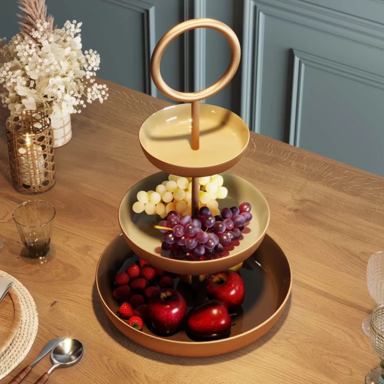 KARE Design Geschirr & Tischaccessoires | Etagere Happy Day 51Cm