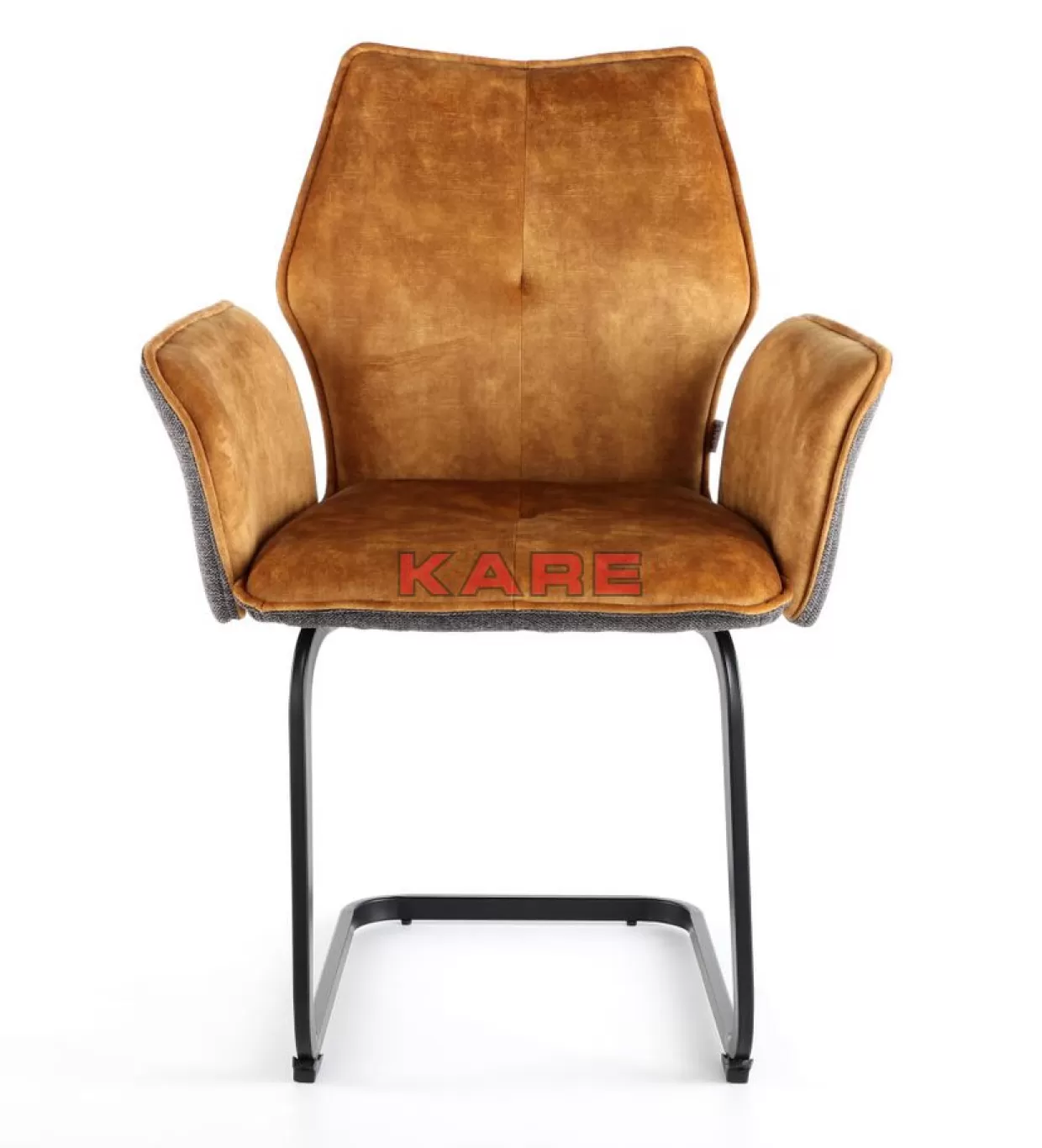 KARE Design Stühle | Freischwinger Brego Senf