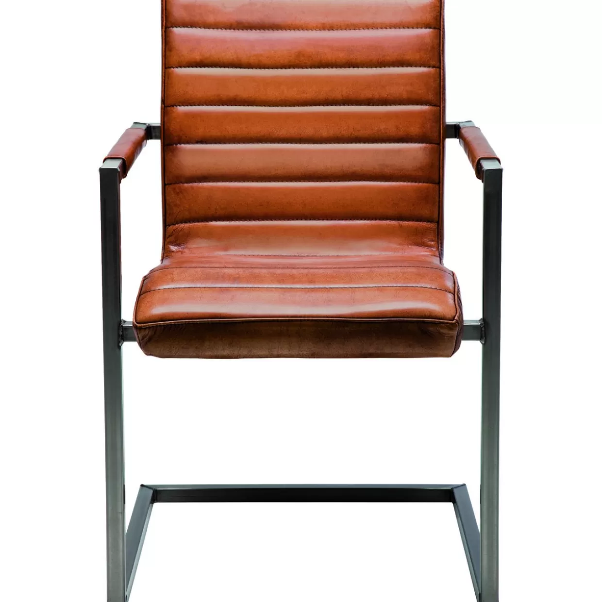 KARE Design Stühle | Freischwinger Riffle Buffalo Brown