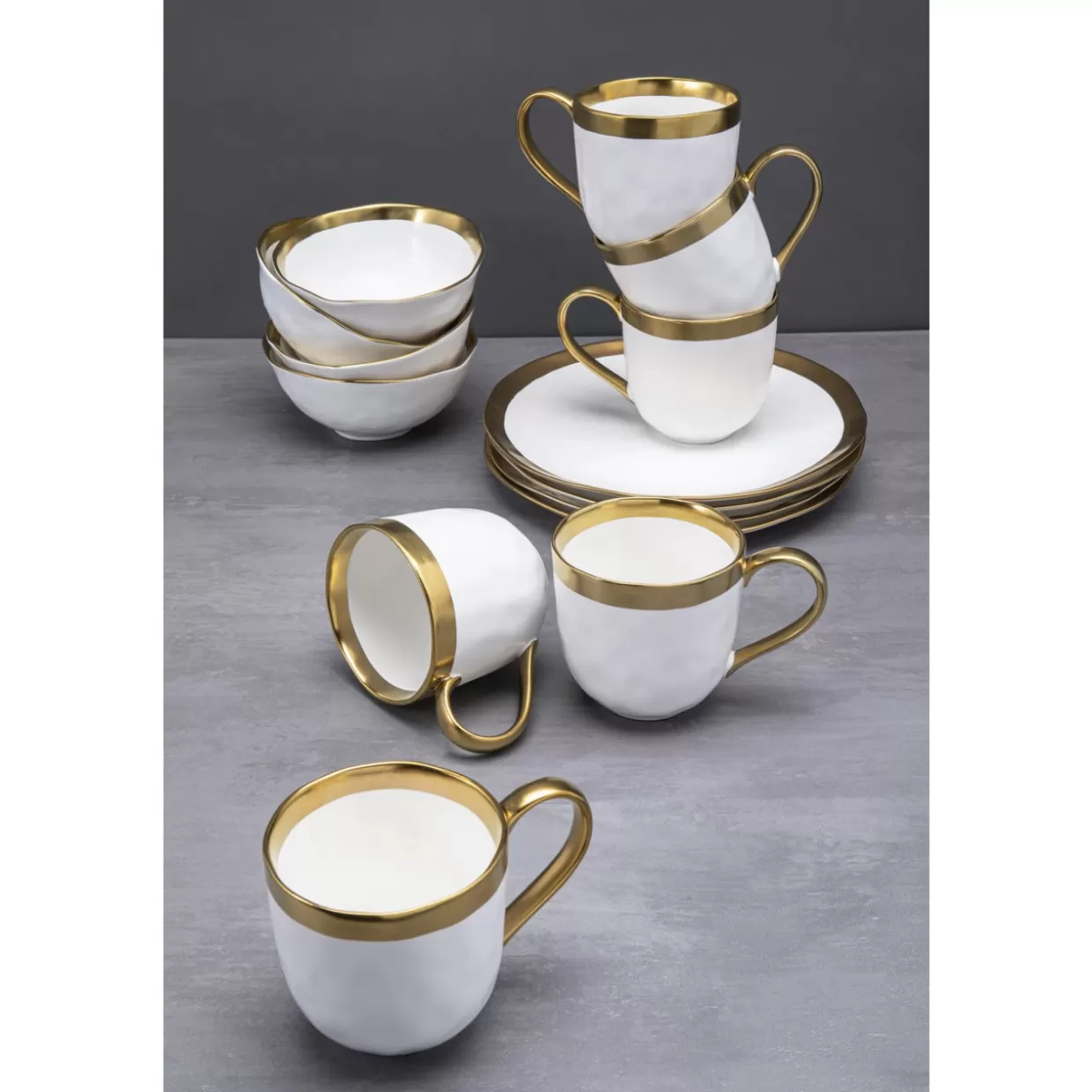 KARE Design Geschirr & Tischaccessoires | Fruhstucksset Bell (12/Tlg.)