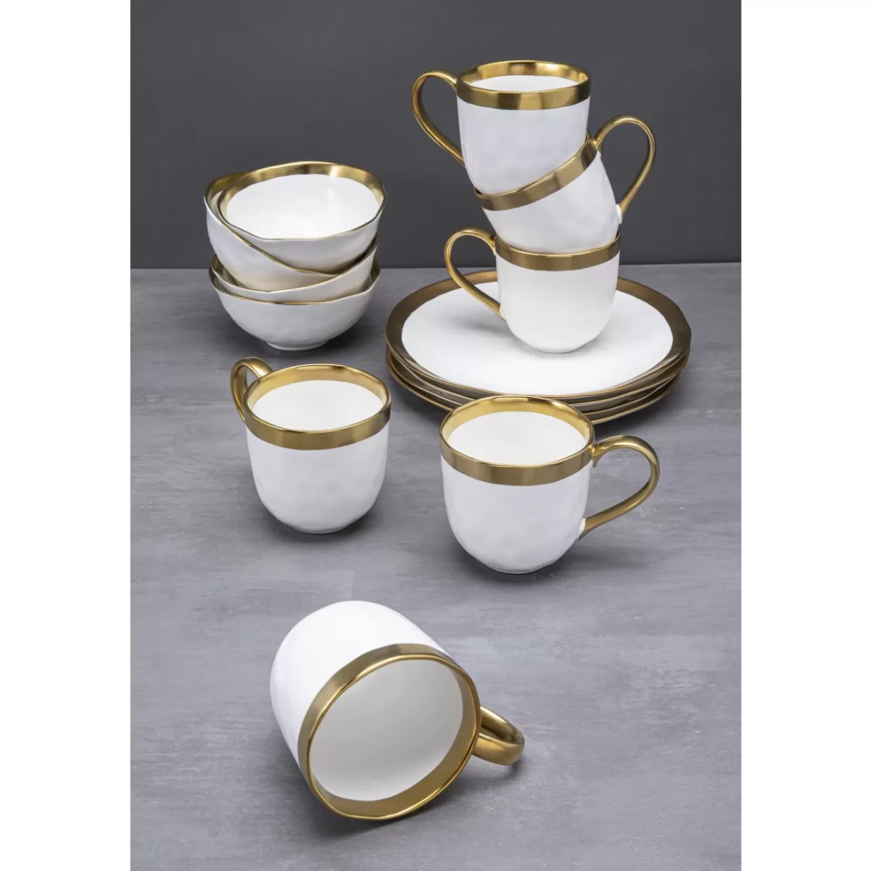 KARE Design Geschirr & Tischaccessoires | Fruhstucksset Bell (12/Tlg.)