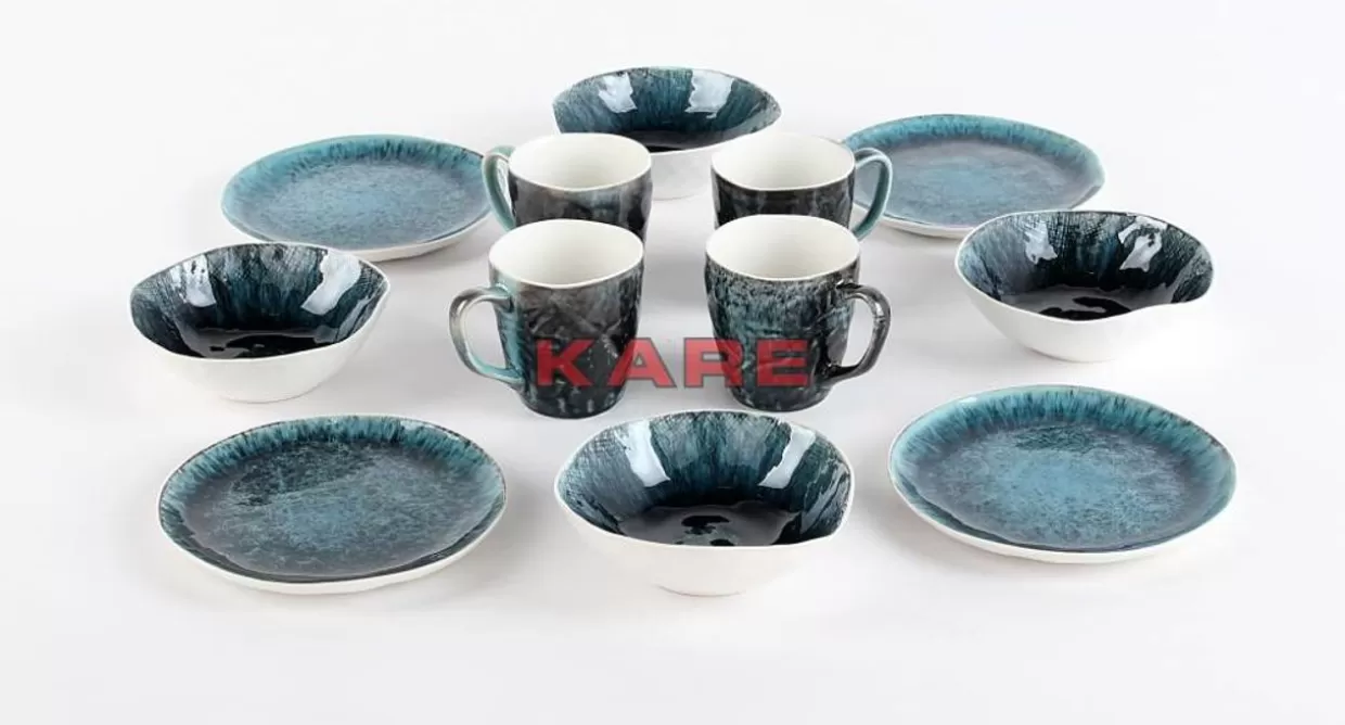KARE Design Geschirr & Tischaccessoires | Fruhstucksset Mustique (12/Tlg.)