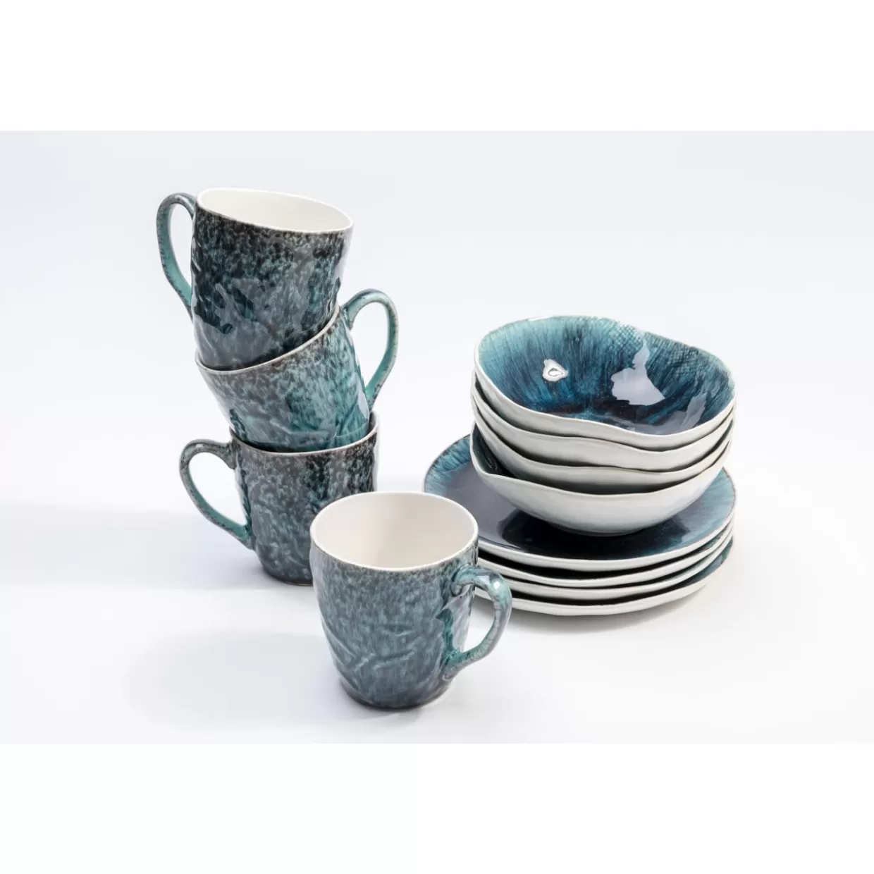 KARE Design Geschirr & Tischaccessoires | Fruhstucksset Mustique (12/Tlg.)