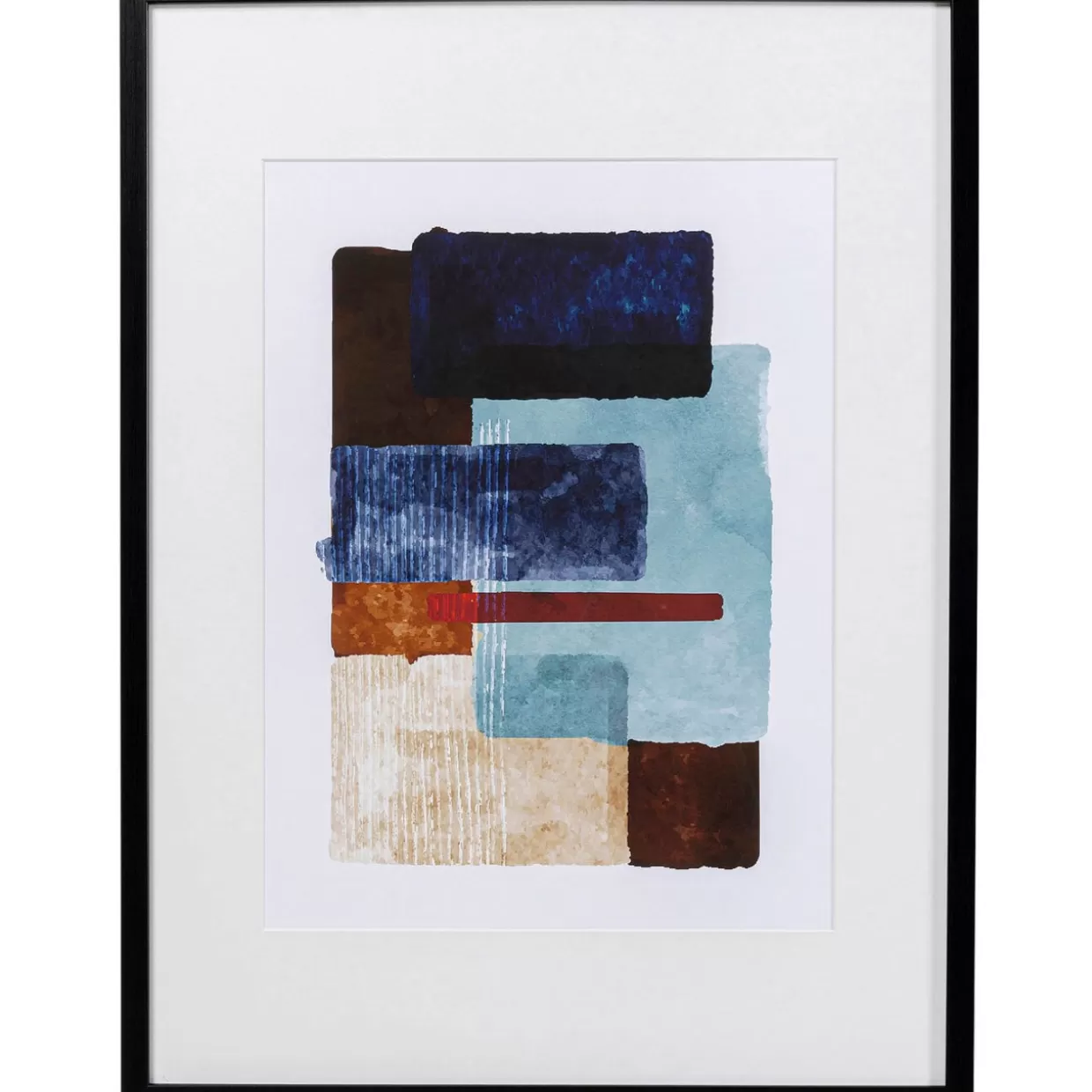 KARE Design Bilder | Gerahmtes Bild Box Back Blau 60X80Cm