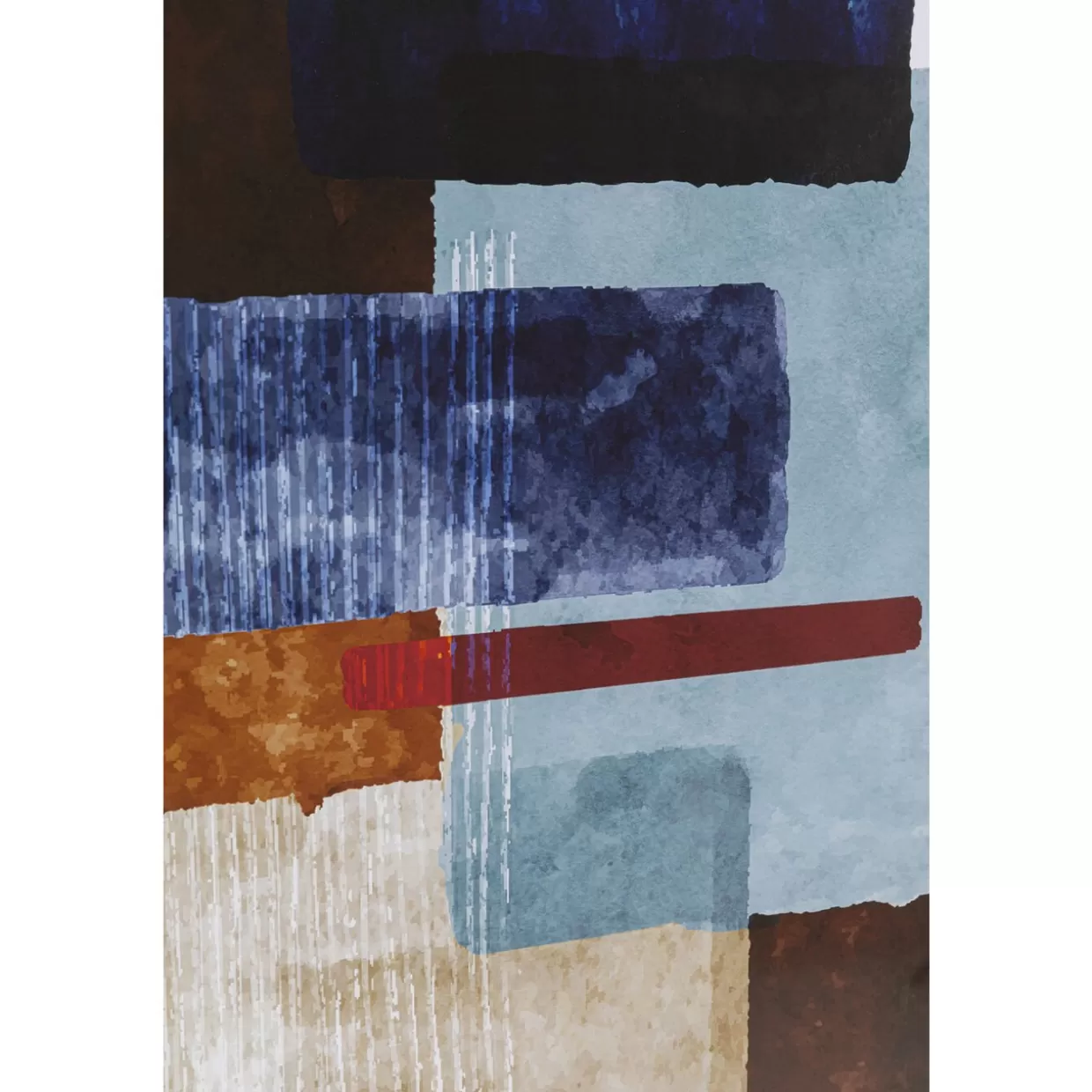 KARE Design Bilder | Gerahmtes Bild Box Back Blau 60X80Cm