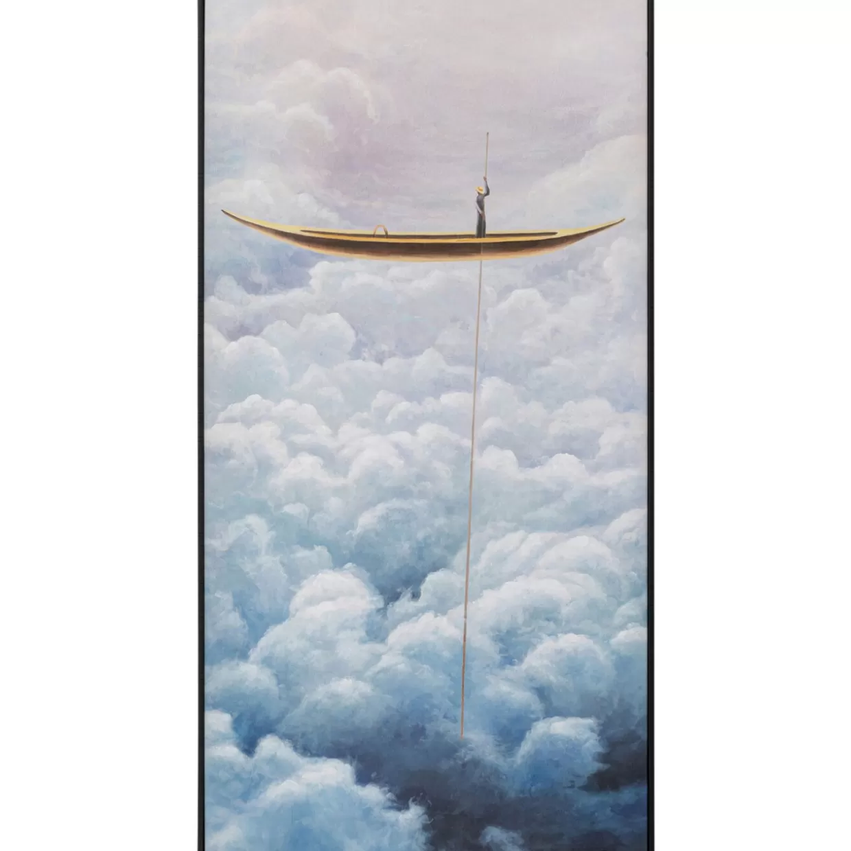KARE Design Bilder | Gerahmtes Bild Cloud Boat 60X120Cm