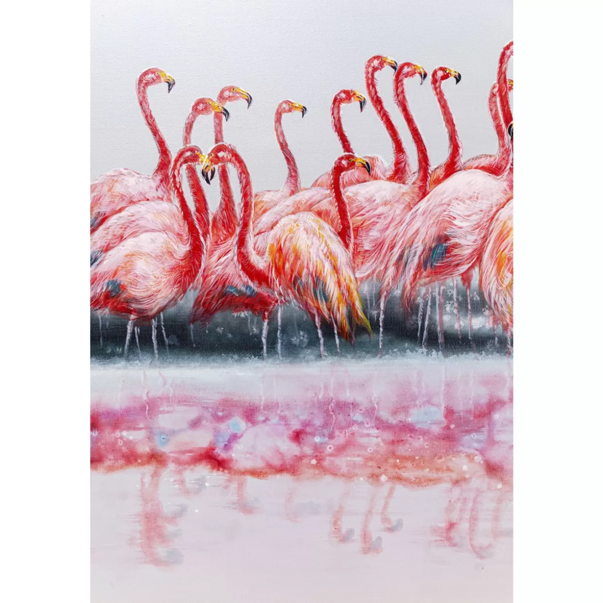 KARE Design Bilder | Gerahmtes Bild Dating Flamingos 100X120Cm