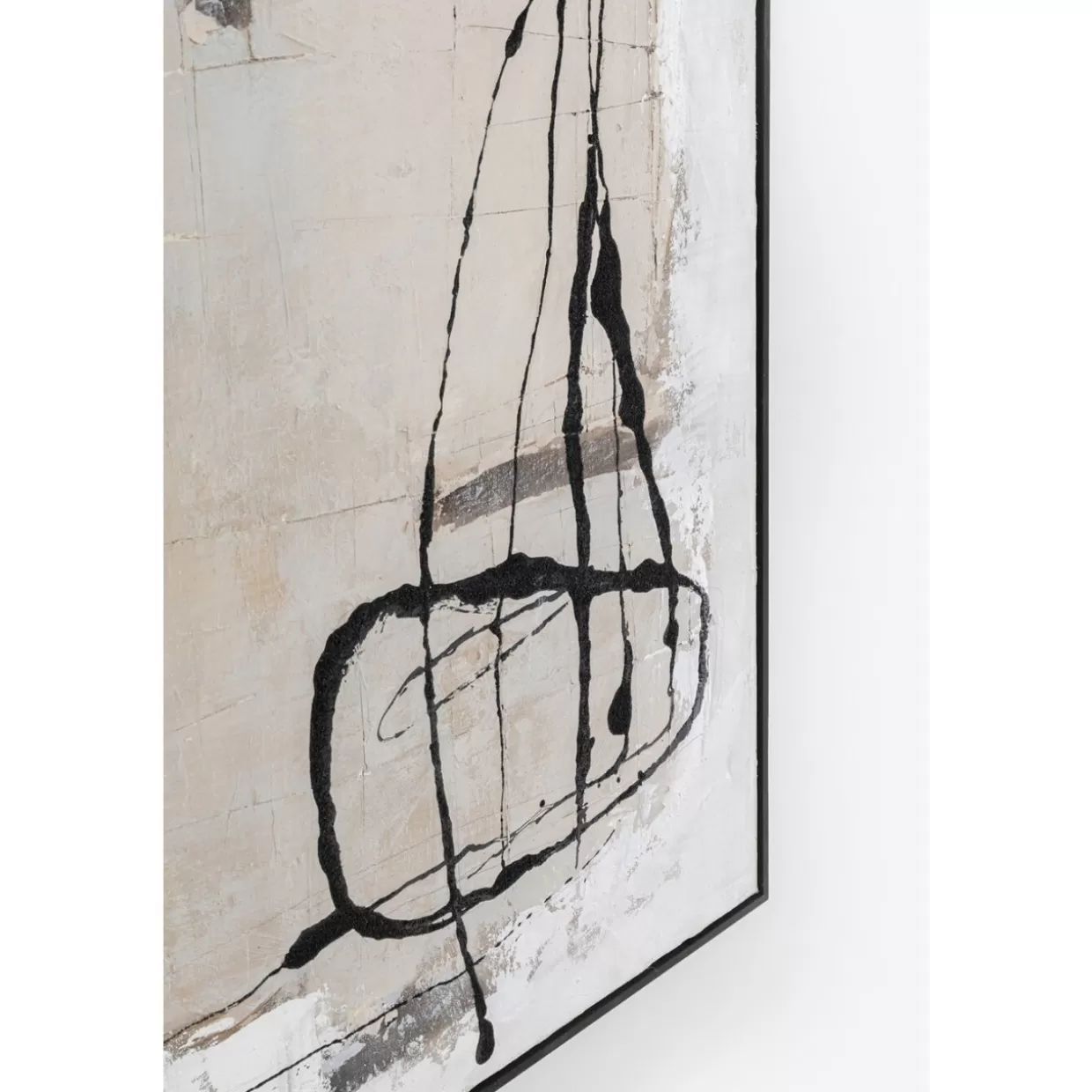 KARE Design Bilder | Gerahmtes Bild Dust Grau 100X100Cm