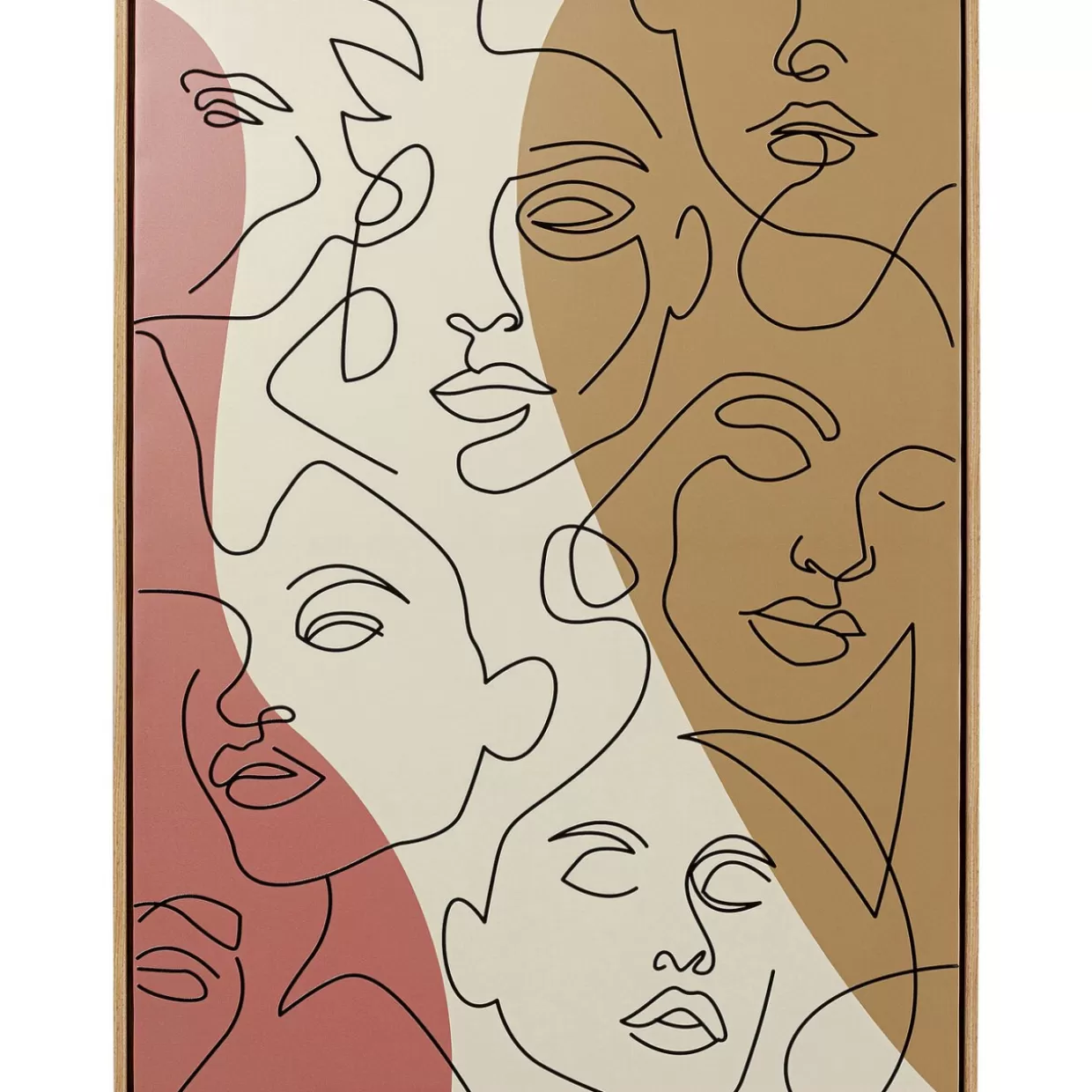 KARE Design Bilder | Gerahmtes Bild Faccia Arte Tri Colore 90X120Cm