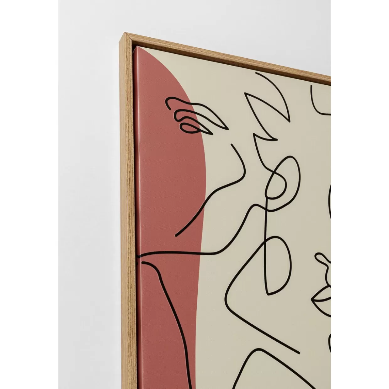 KARE Design Bilder | Gerahmtes Bild Faccia Arte Tri Colore 90X120Cm
