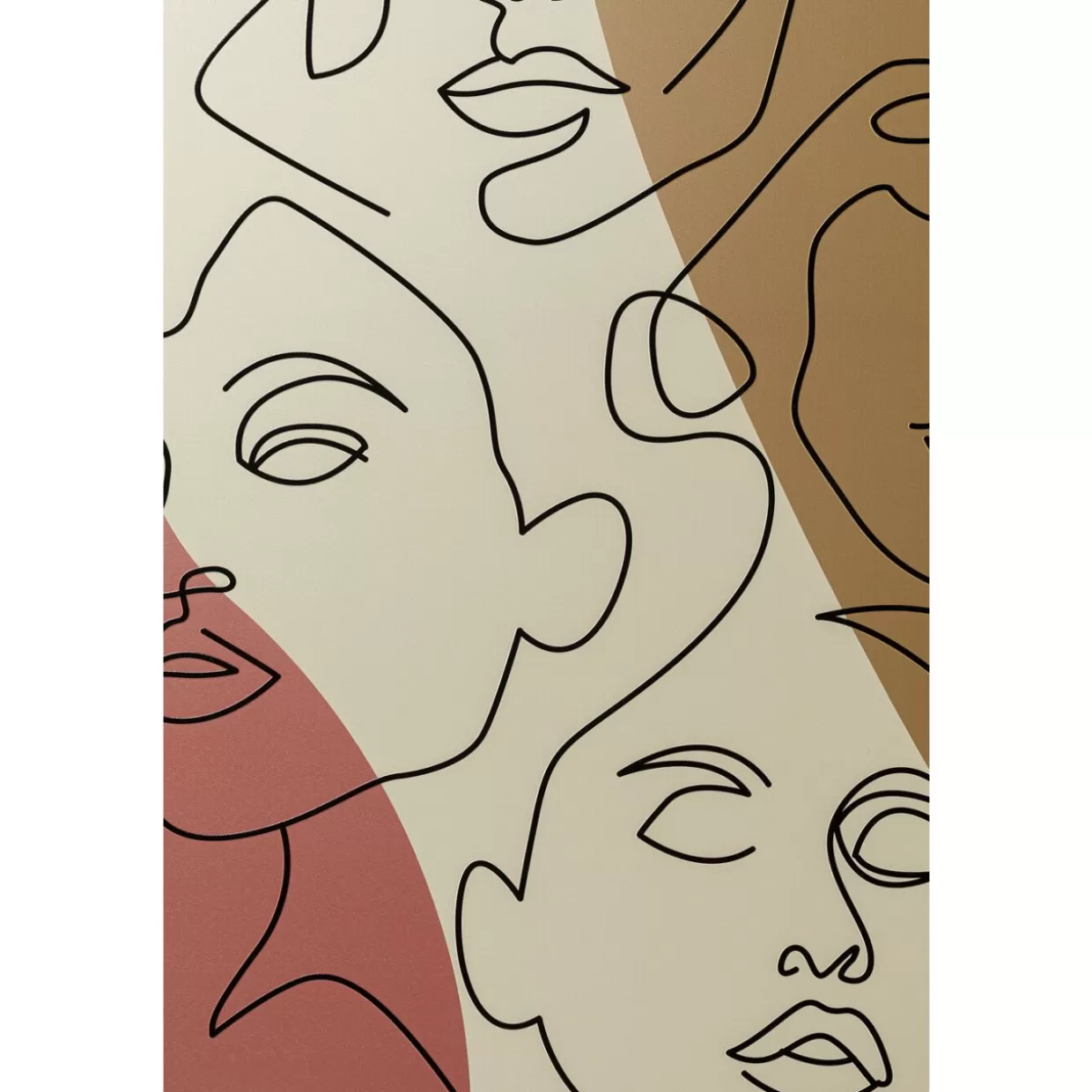 KARE Design Bilder | Gerahmtes Bild Faccia Arte Tri Colore 90X120Cm