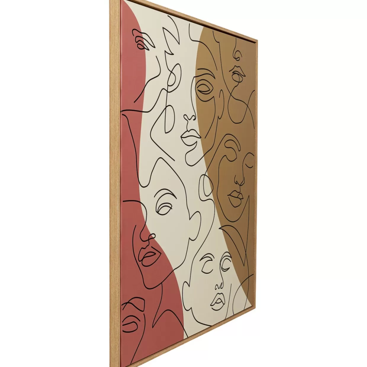KARE Design Bilder | Gerahmtes Bild Faccia Arte Tri Colore 90X120Cm