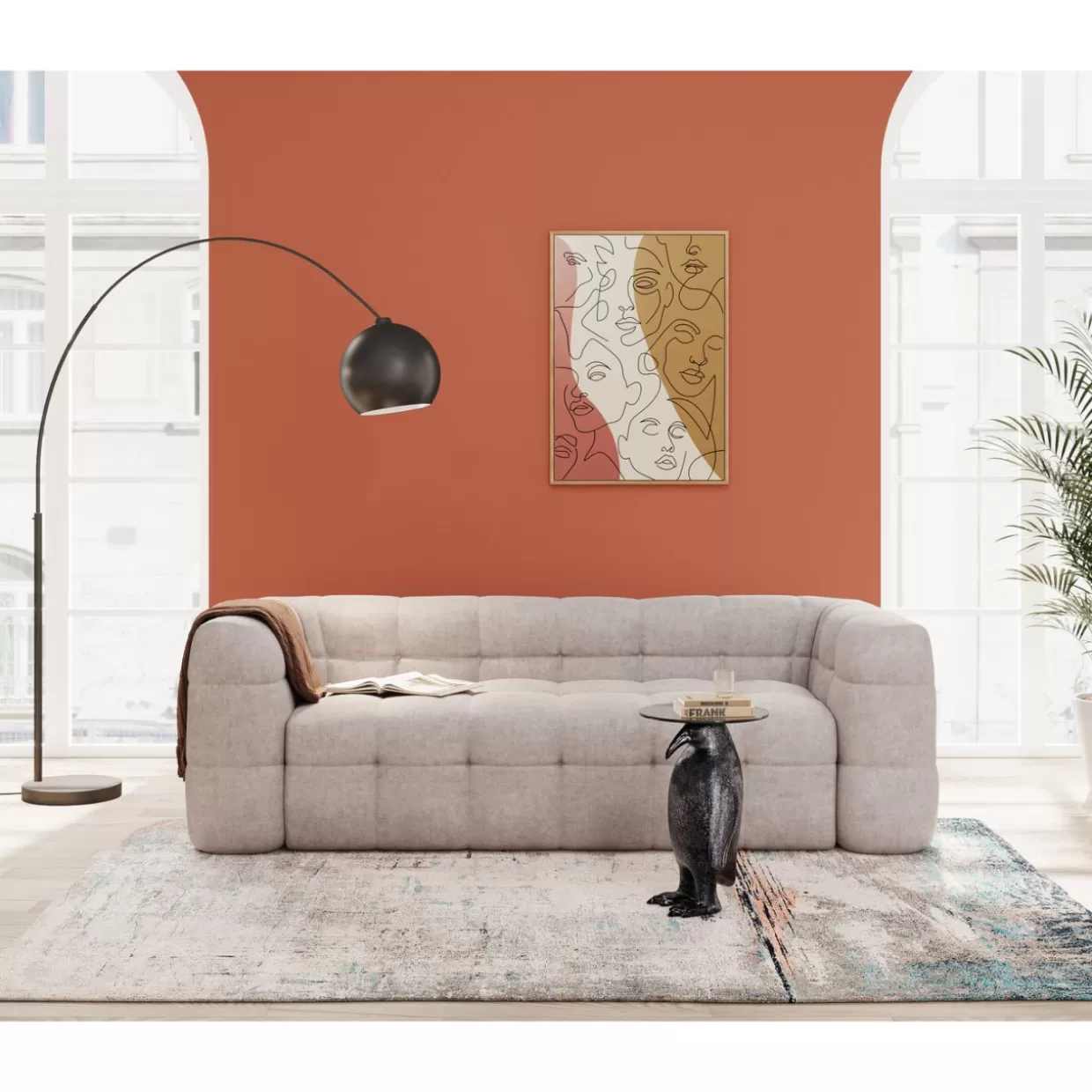 KARE Design Bilder | Gerahmtes Bild Faccia Arte Tri Colore 90X120Cm