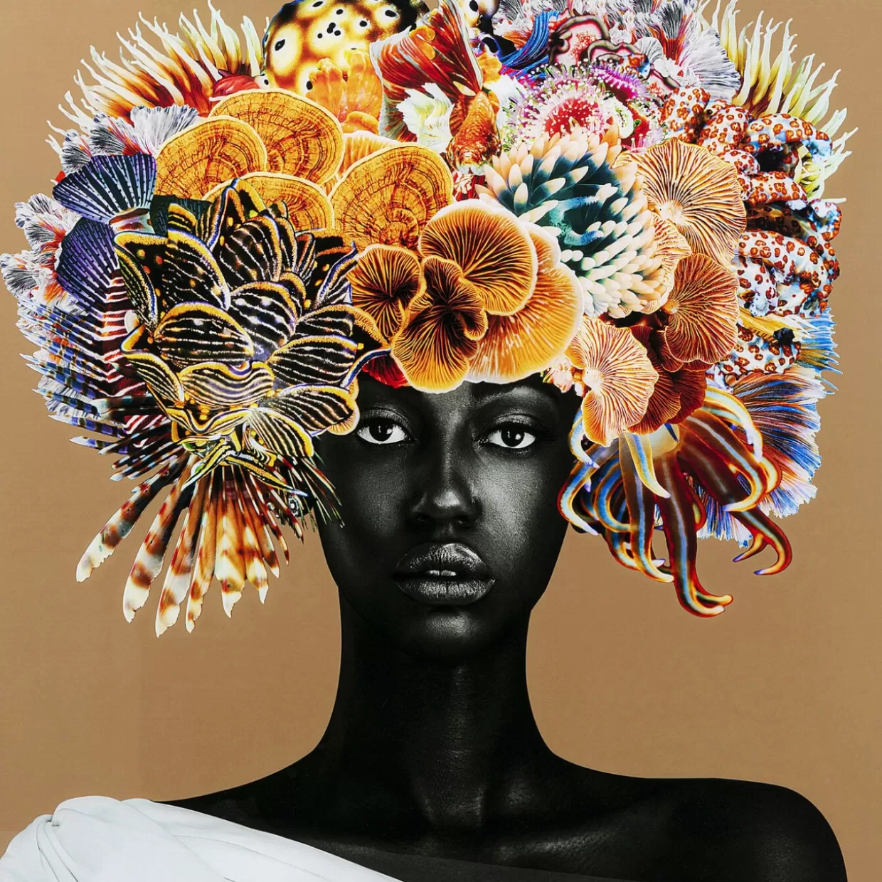 KARE Design Bilder | Gerahmtes Bild Flower Hair 120X120Cm