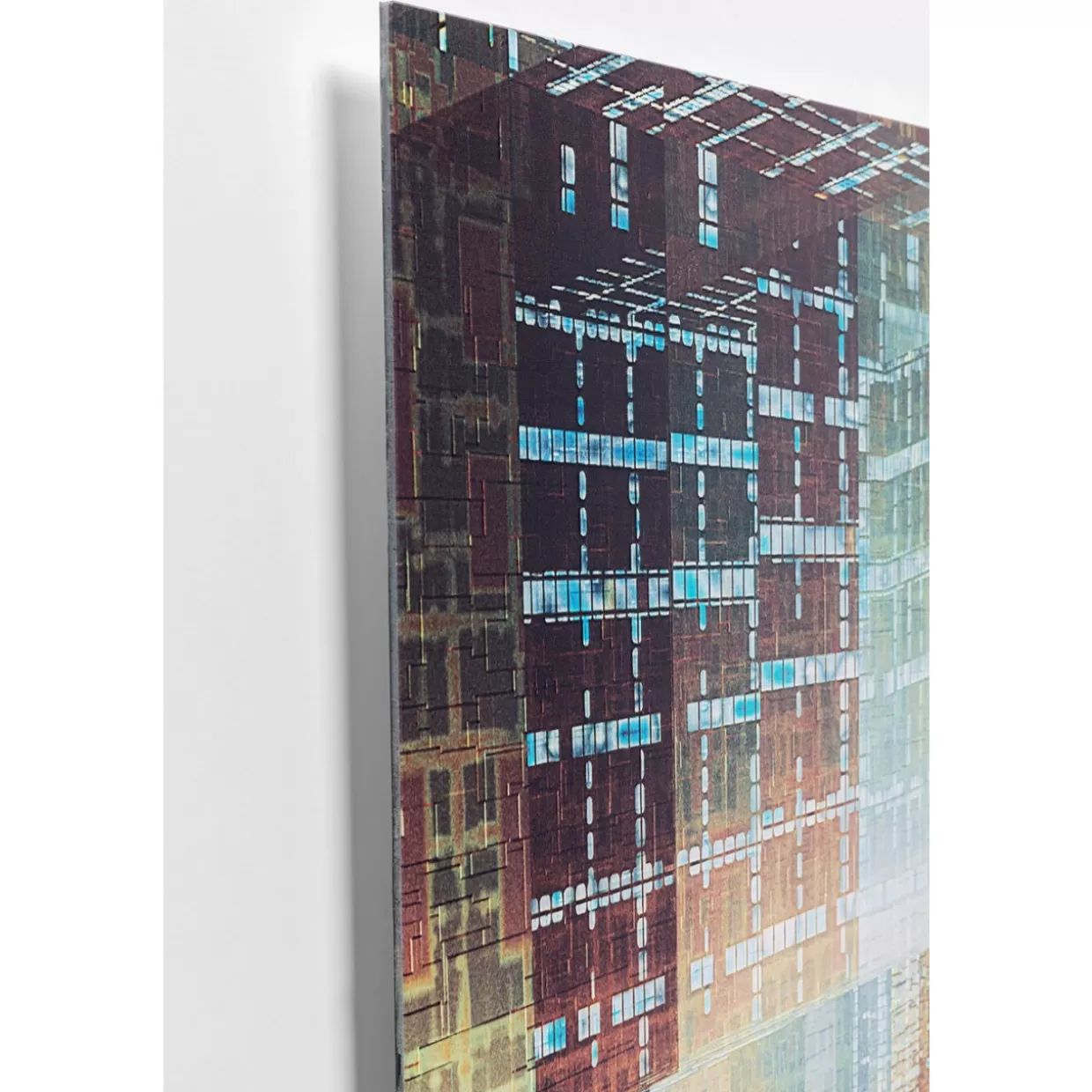 KARE Design Bilder | Glasbild 3D Future City 150X100Cm