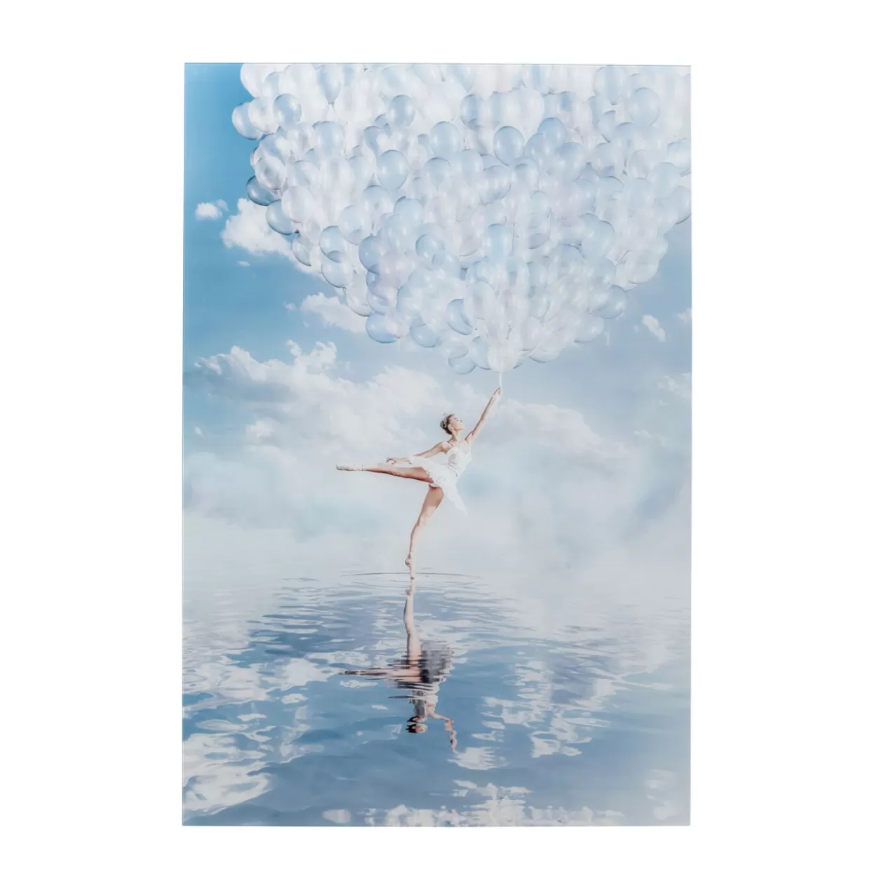 KARE Design Bilder | Glasbild Balloon Girl 100X150Cm