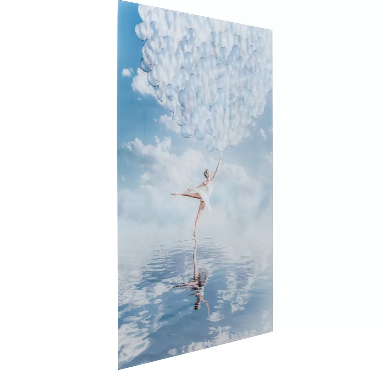 KARE Design Bilder | Glasbild Balloon Girl 100X150Cm