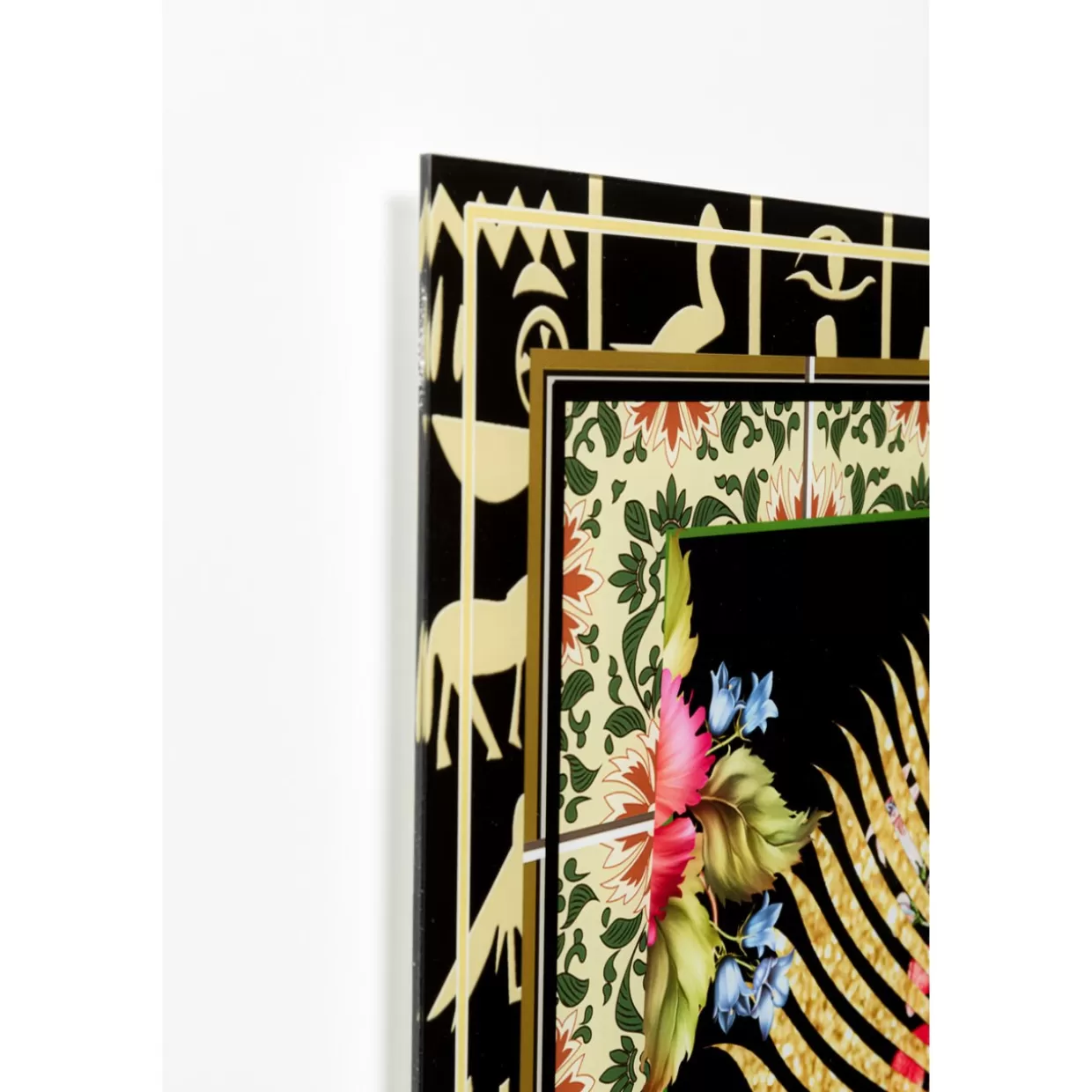 KARE Design Bilder | Glasbild Beetle Flower 100X100Cm