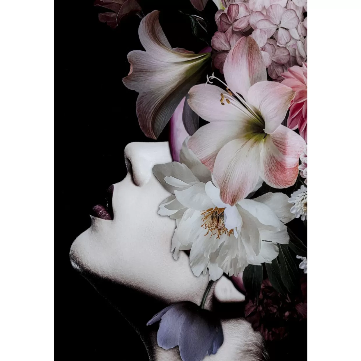 KARE Design Bilder | Glasbild Flowery Beauty 80X120Cm