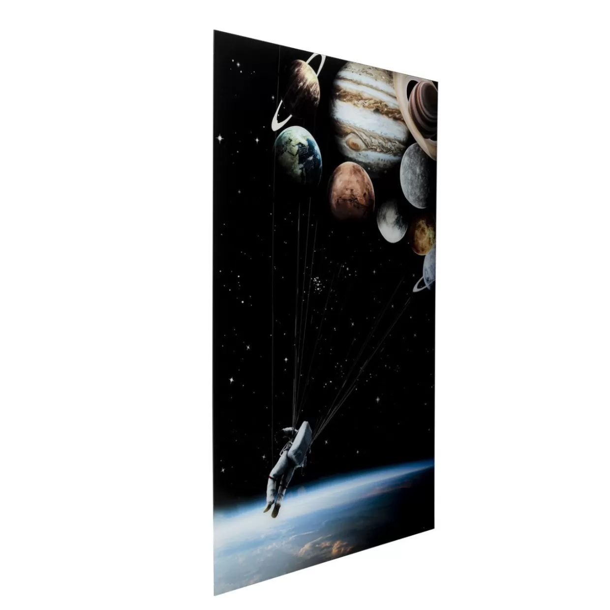 KARE Design Bilder | Glasbild Flying Astronaut 100X150Cm