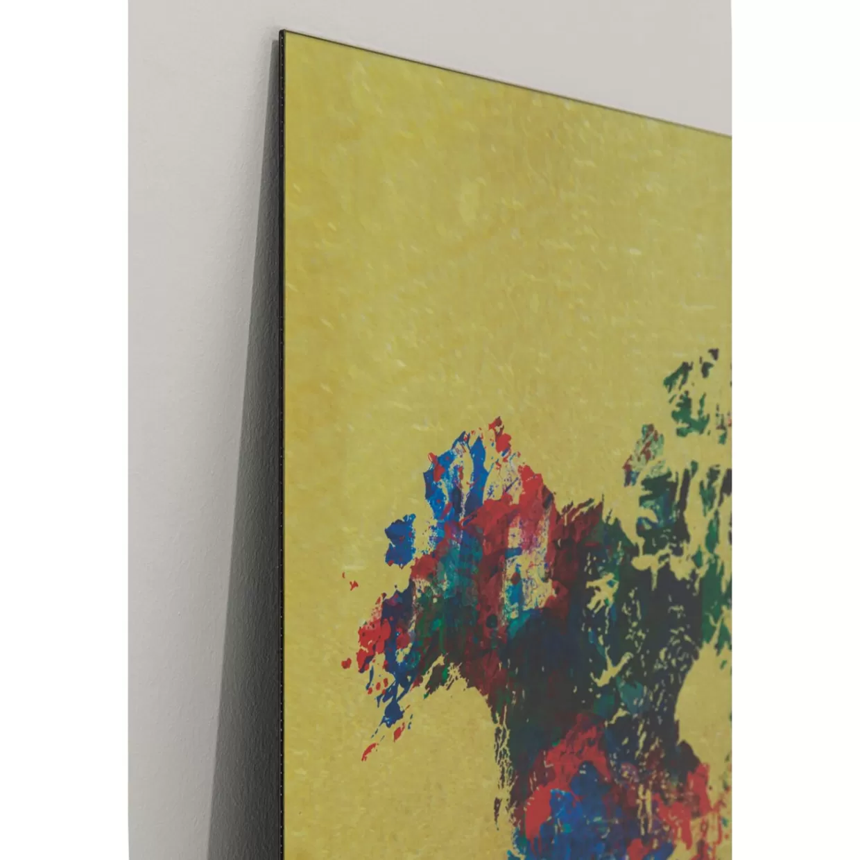 KARE Design Bilder | Glasbild Metallic Colourful Map 150X100Cm