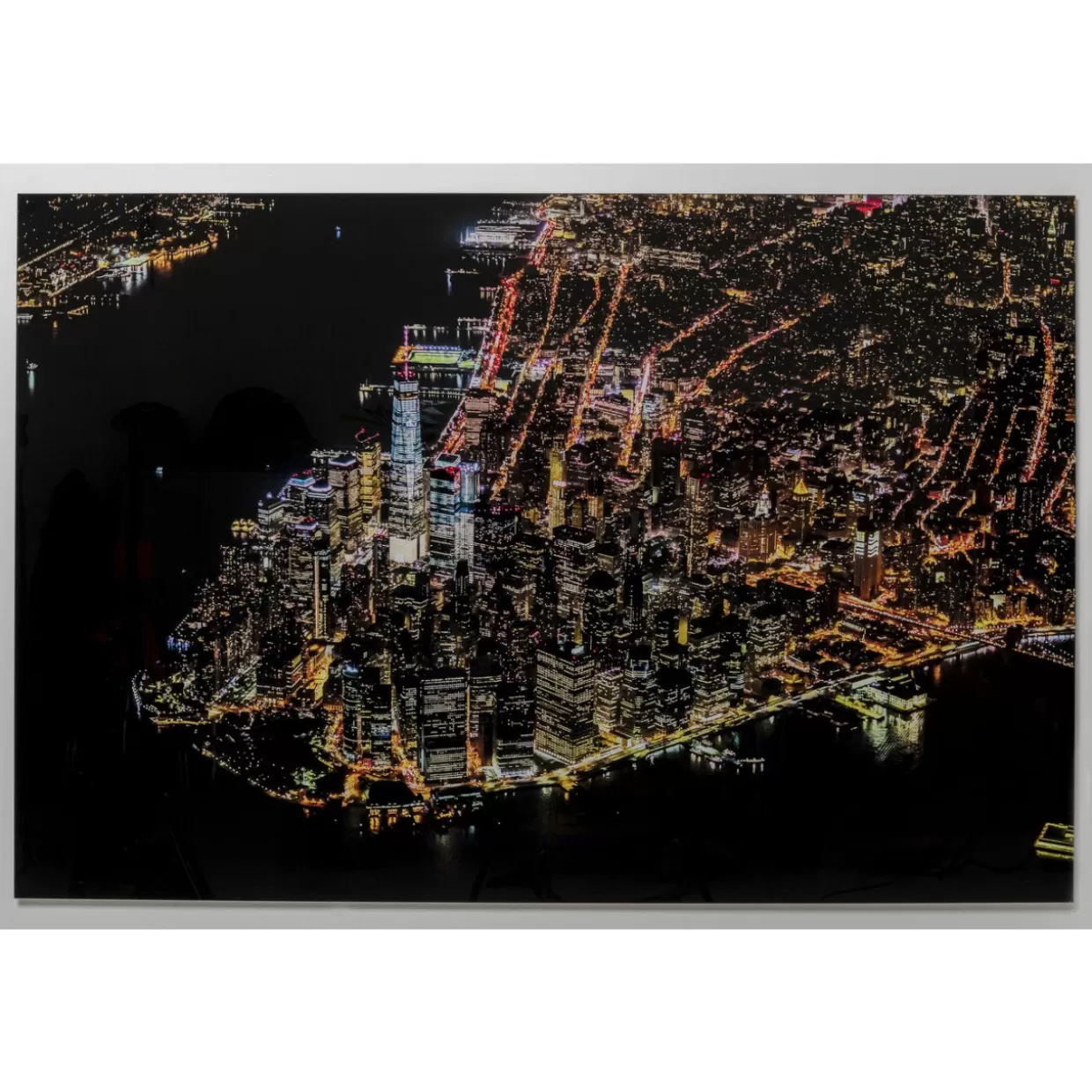 KARE Design Bilder | Glasbild Midnight City 180X120Cm